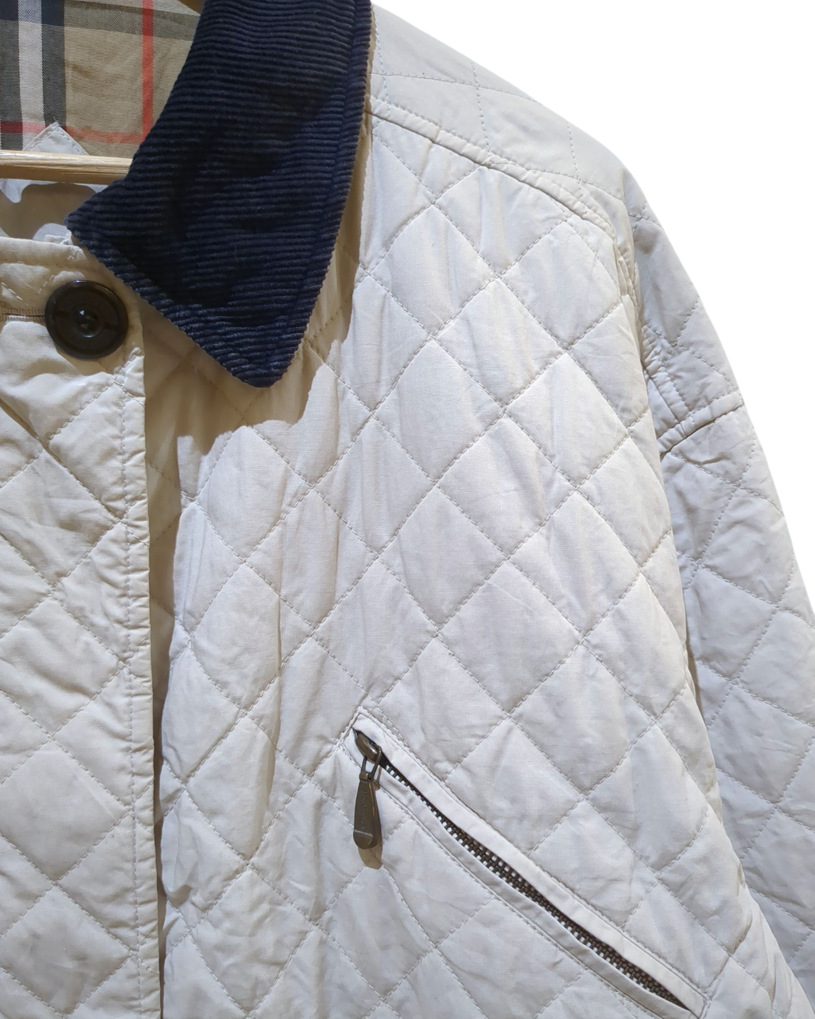 Burberry 90s Quilted Jacket - (L)