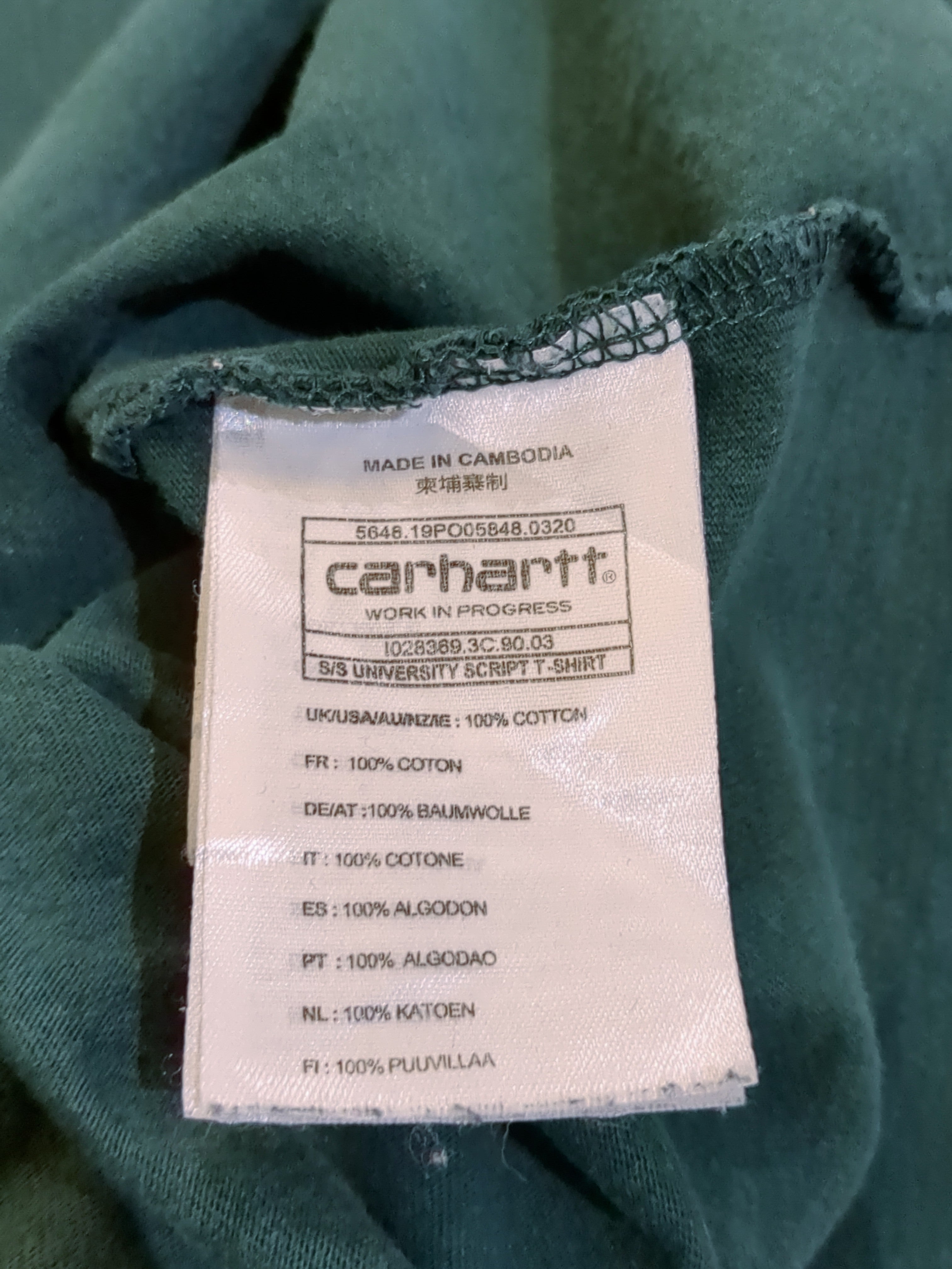 Carhartt WIP S/S University Script Tee - (S)