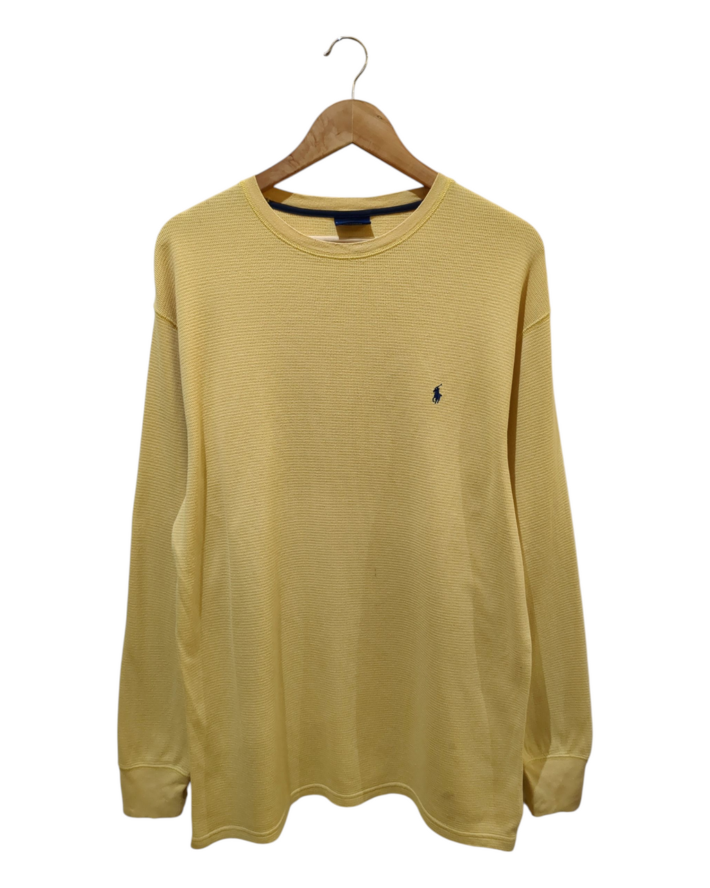 Ralph Lauren Sleepwear Waffle Knit Long Sleeve Tee - (M)