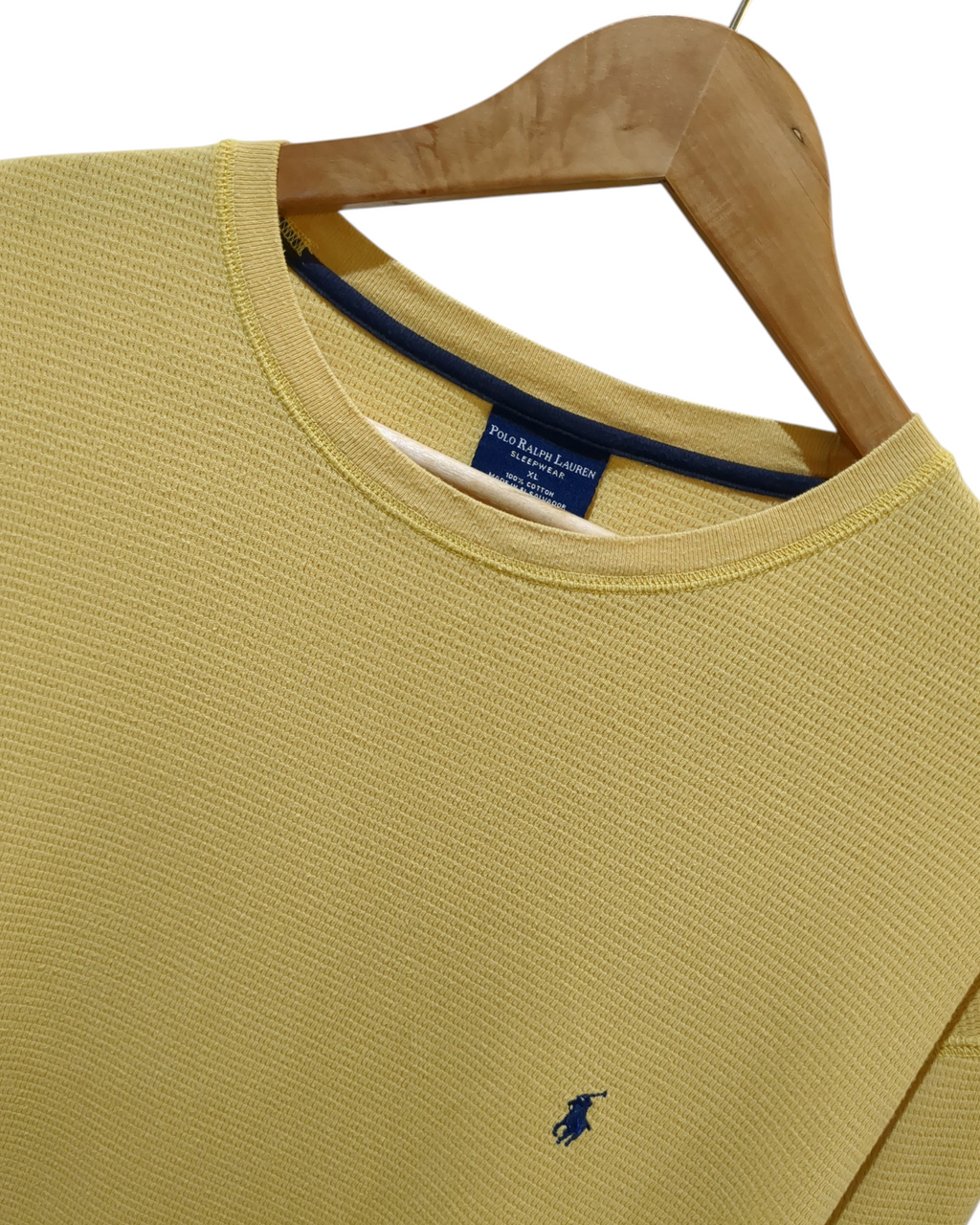 Ralph Lauren Sleepwear Waffle Knit Long Sleeve Tee - (M)