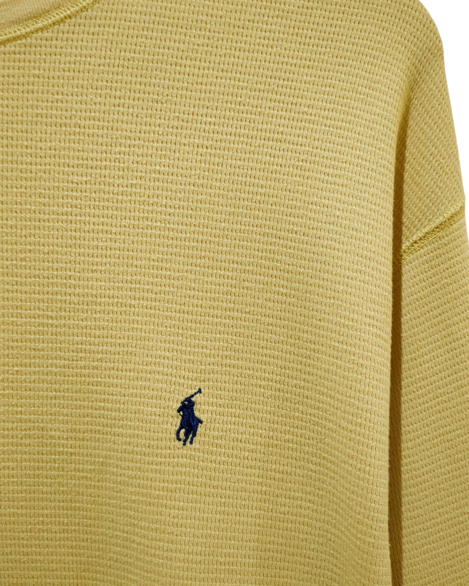 Ralph Lauren Sleepwear Waffle Knit Long Sleeve Tee - (M)