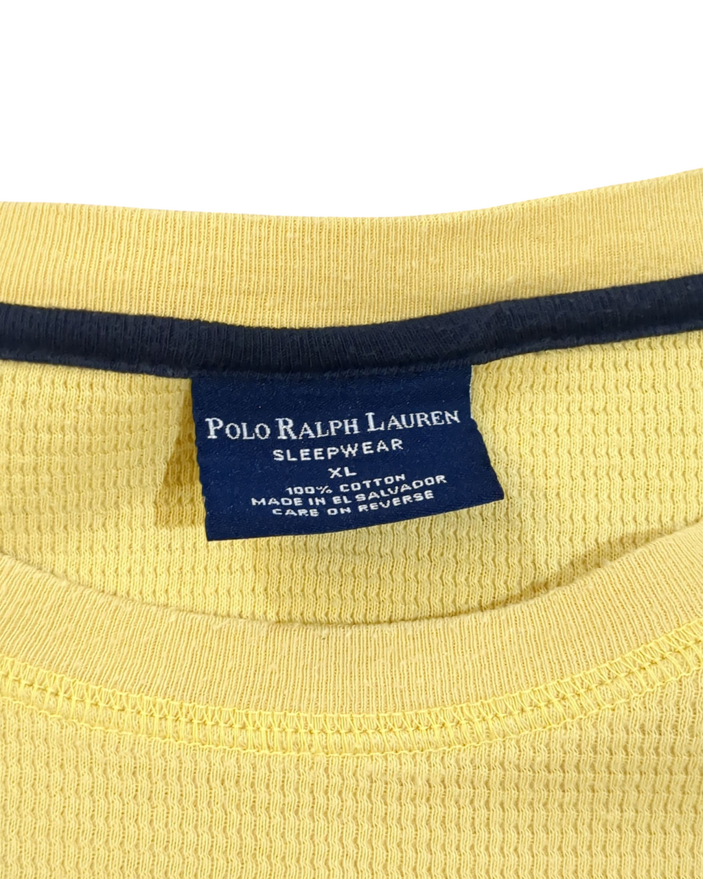 Ralph Lauren Sleepwear Waffle Knit Long Sleeve Tee - (M)