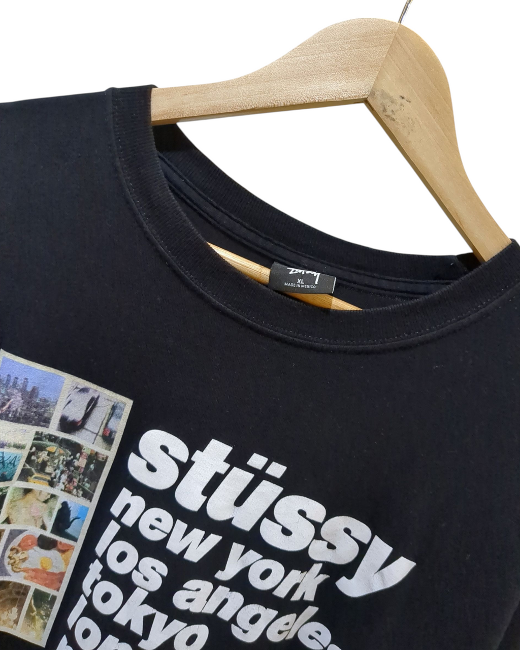 Stussy Italic Collage Long Sleeve Tee - (XL)