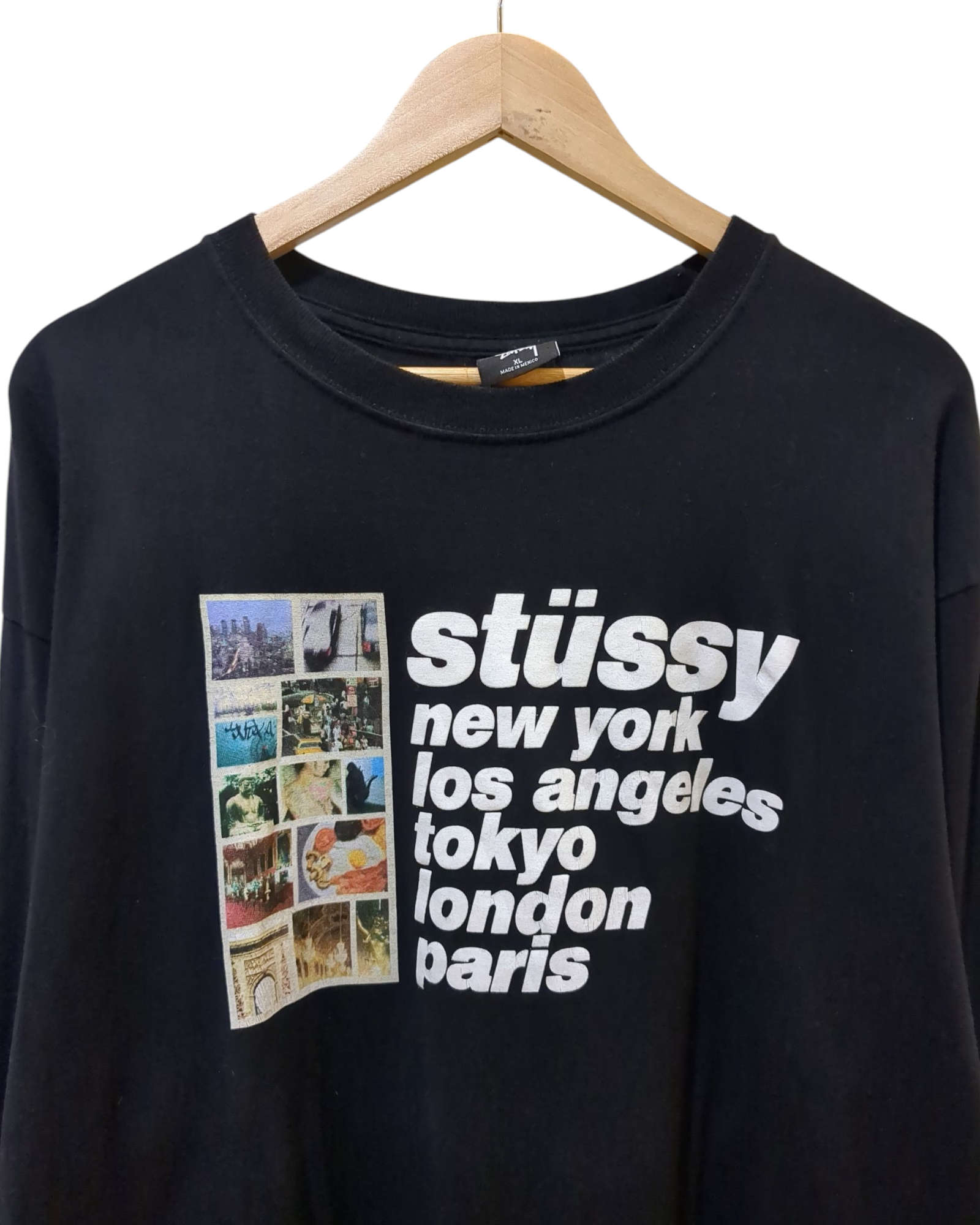 Stussy Italic Collage Long Sleeve Tee - (XL)