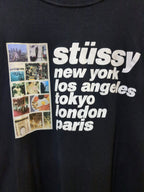 Stussy Italic Collage Long Sleeve Tee - (XL)