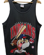 Oneita 1996 Cleveland Indians Tasmanian Devil Taz Tank Top - (S)
