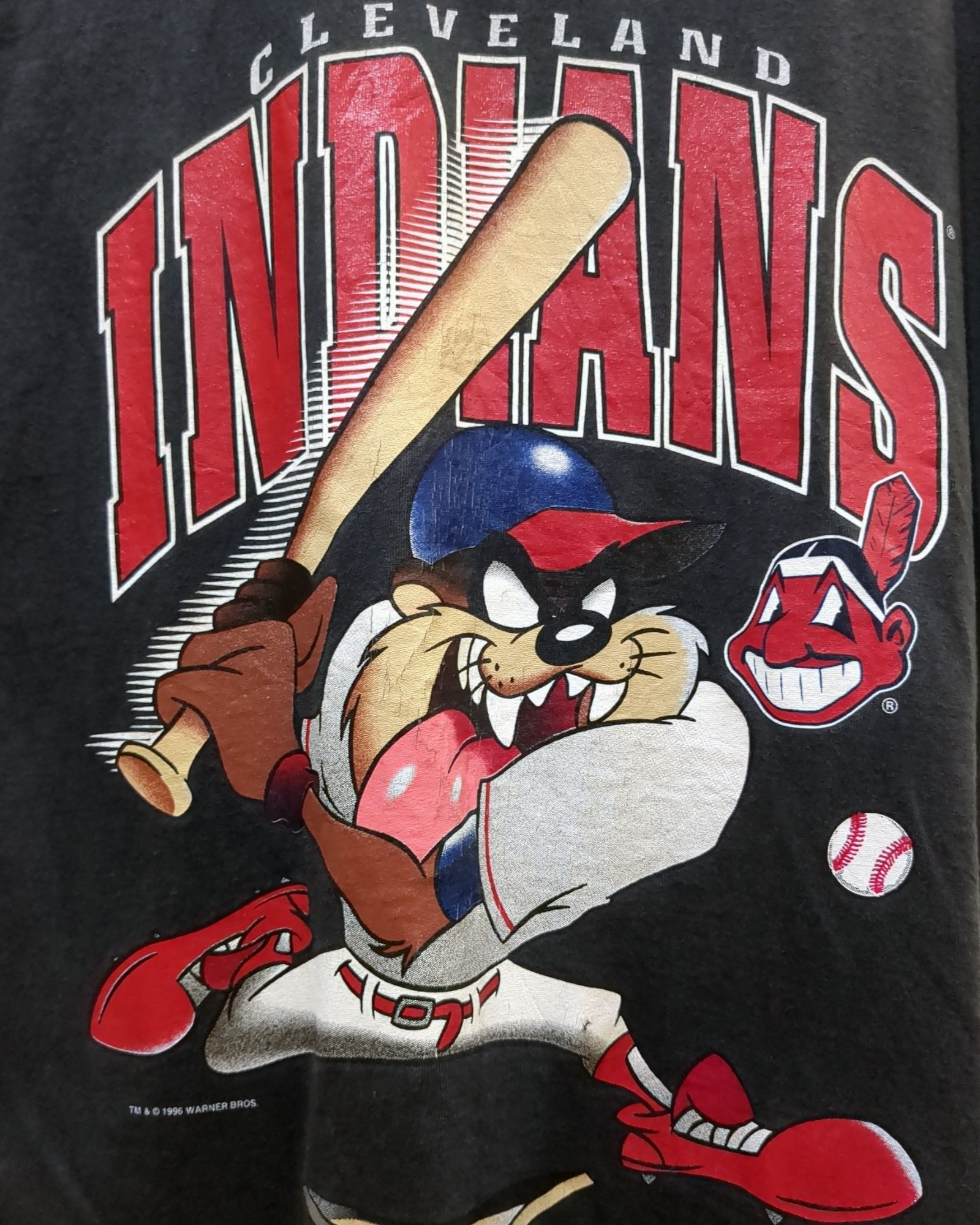 Oneita 1996 Cleveland Indians Tasmanian Devil Taz Tank Top - (S)