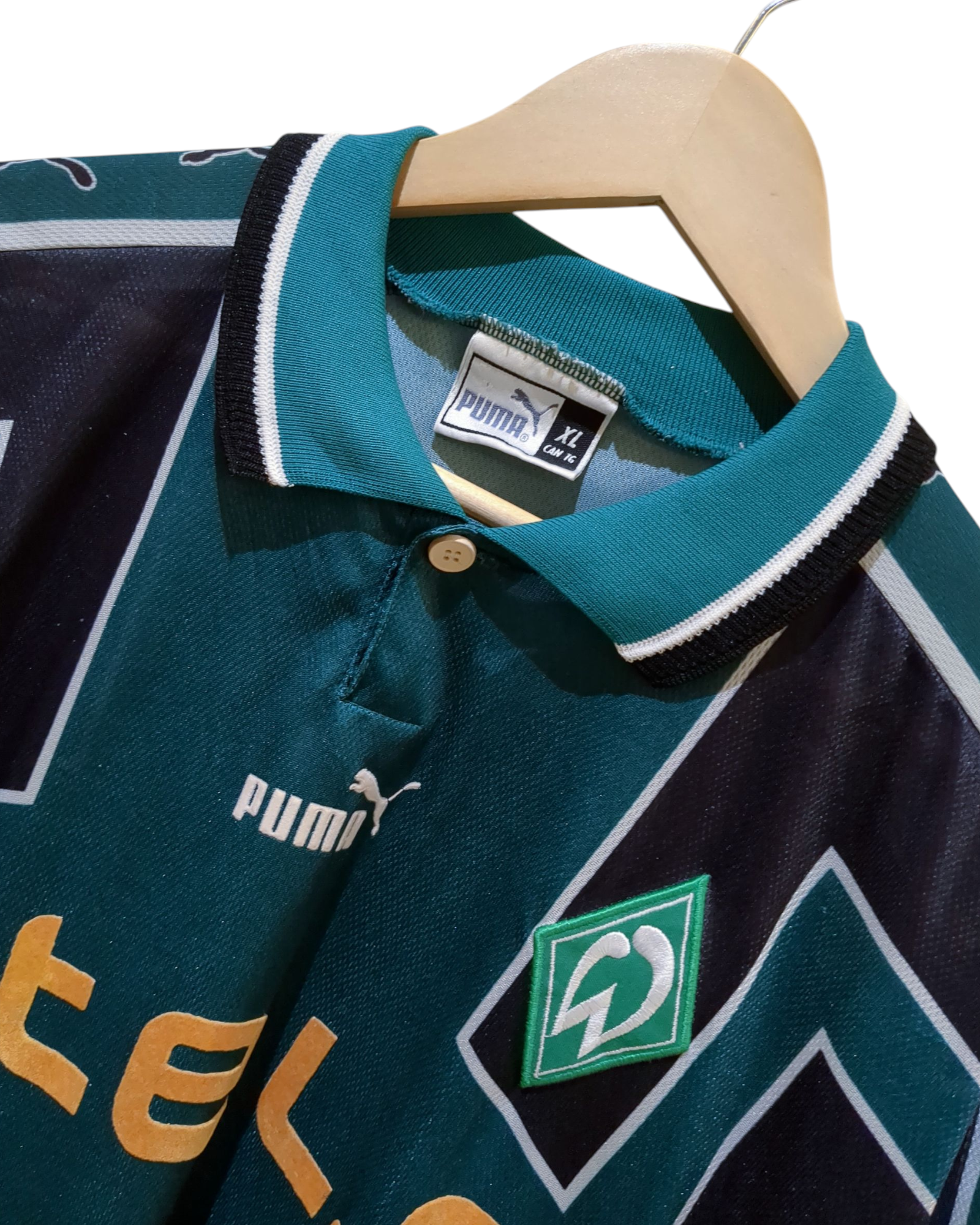 1999-00 Werder Bremen Puma Home Shirt #32 Ailton - (XL)