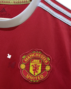 2021-22 Manchester United Adidas Home Shirt #25 Sancho - (XL.Boys)