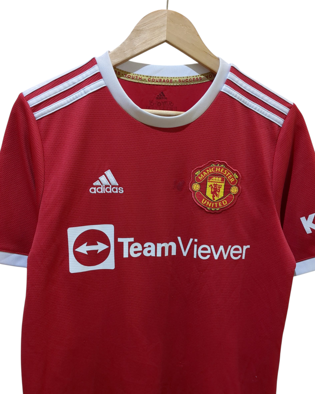 2021-22 Manchester United Adidas Home Shirt #25 Sancho - (XL.Boys)