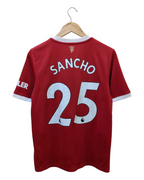 2021-22 Manchester United Adidas Home Shirt #25 Sancho - (XL.Boys)