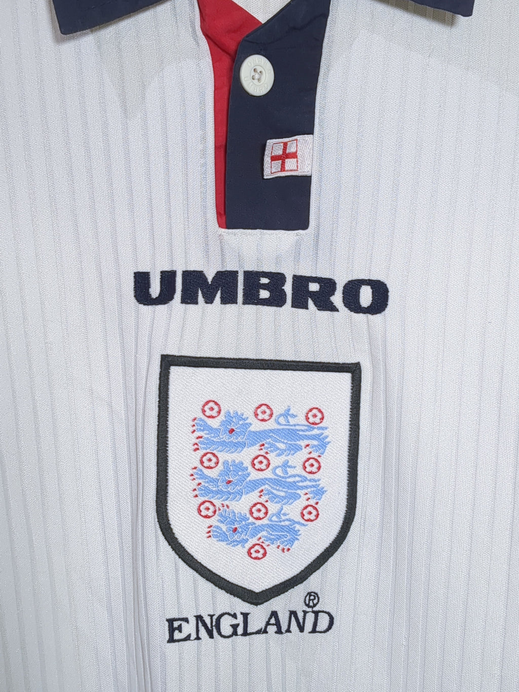 1997-99 England Umbro Home Shirt #9 Shearer - (L)
