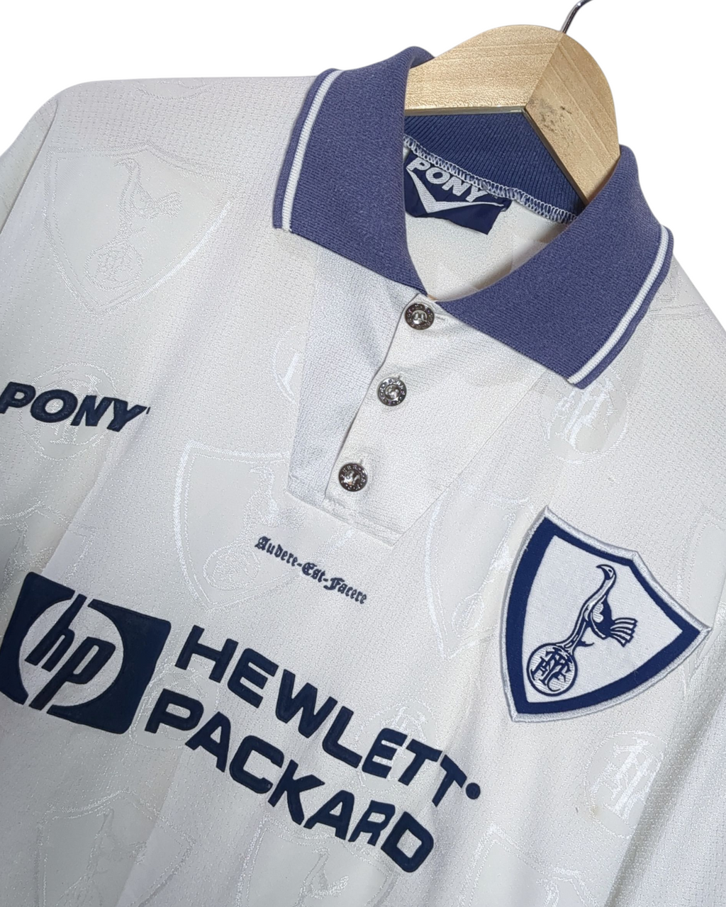 1995-97 Tottenham Pony Home Shirt - (L)