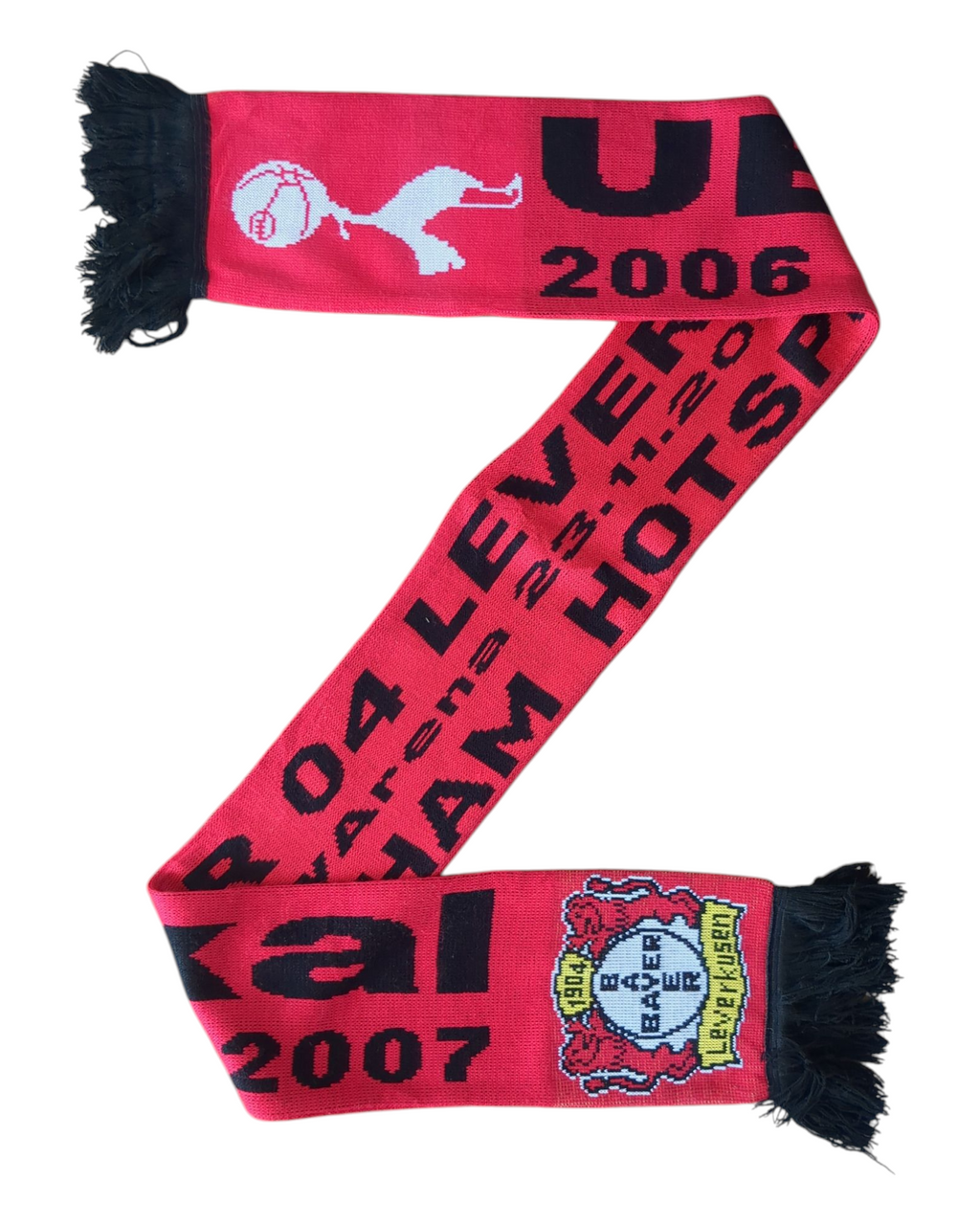 2006 Tottenham vs Leverkusen UEL Match Scarf