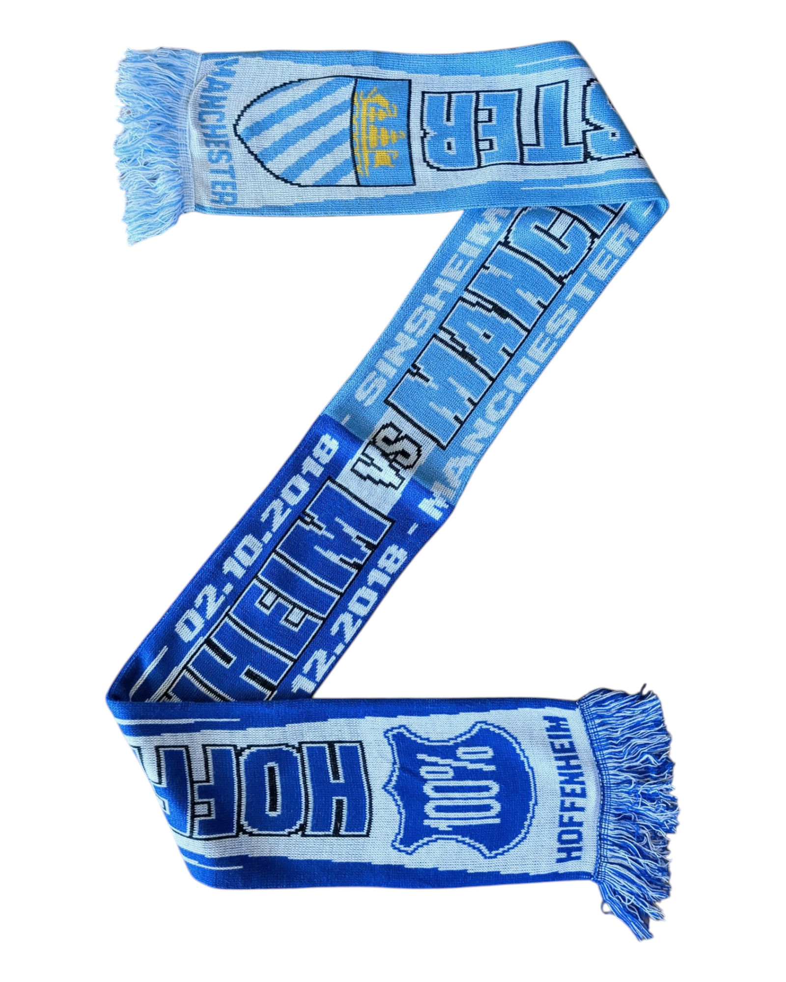 2018 Manchester City vs Hoffenheim UCL Match Scarf
