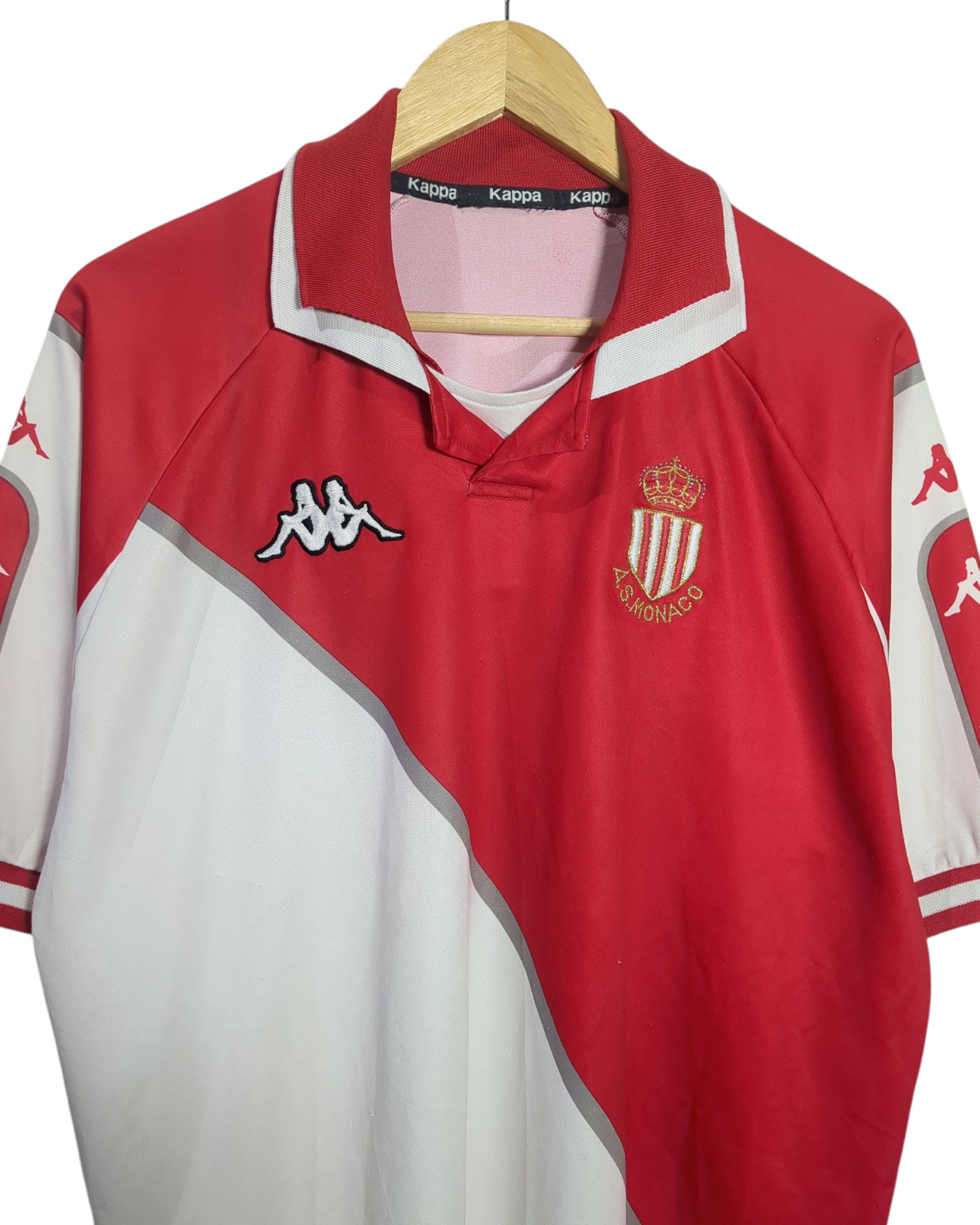 1998-99 AS Monaco Kappa Home Shirt - (XL)