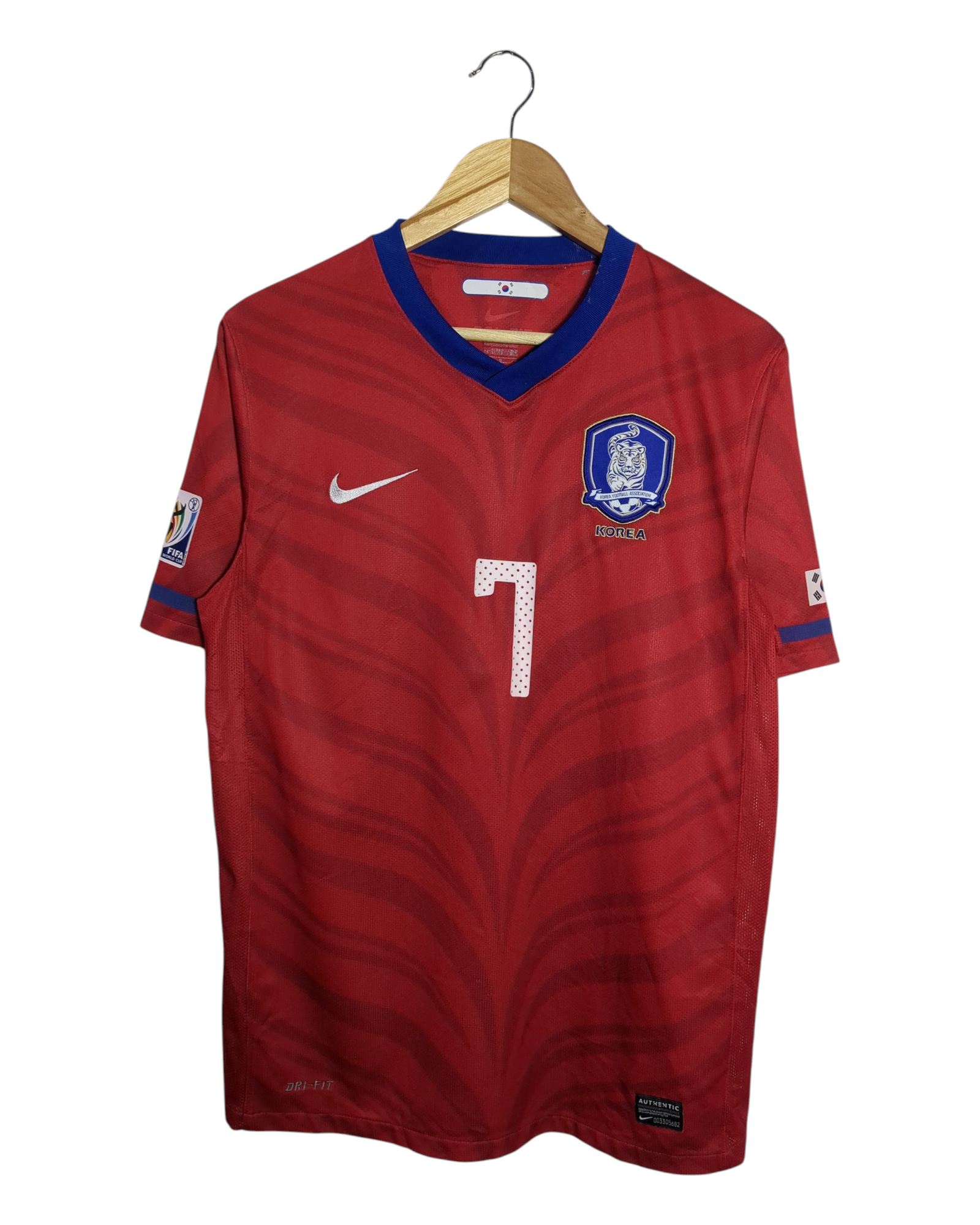 2010-12 South Korea Nike Home Shirt #7 Ji Sung - (M)