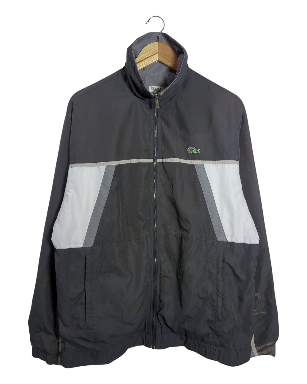 Lacoste Sport Nylon Windbreaker Jacket - (L)