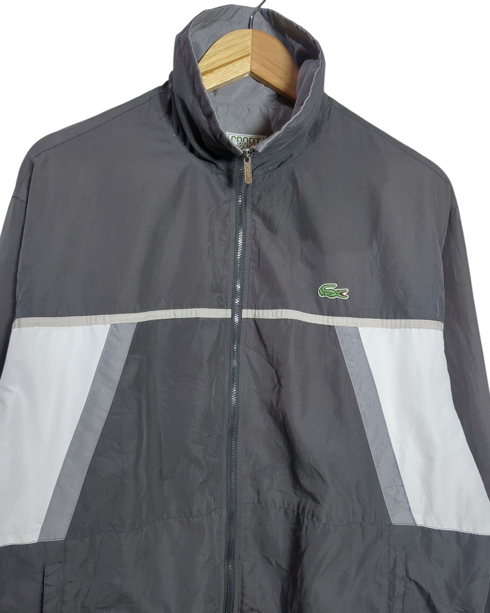 Lacoste Sport Nylon Windbreaker Jacket - (L)