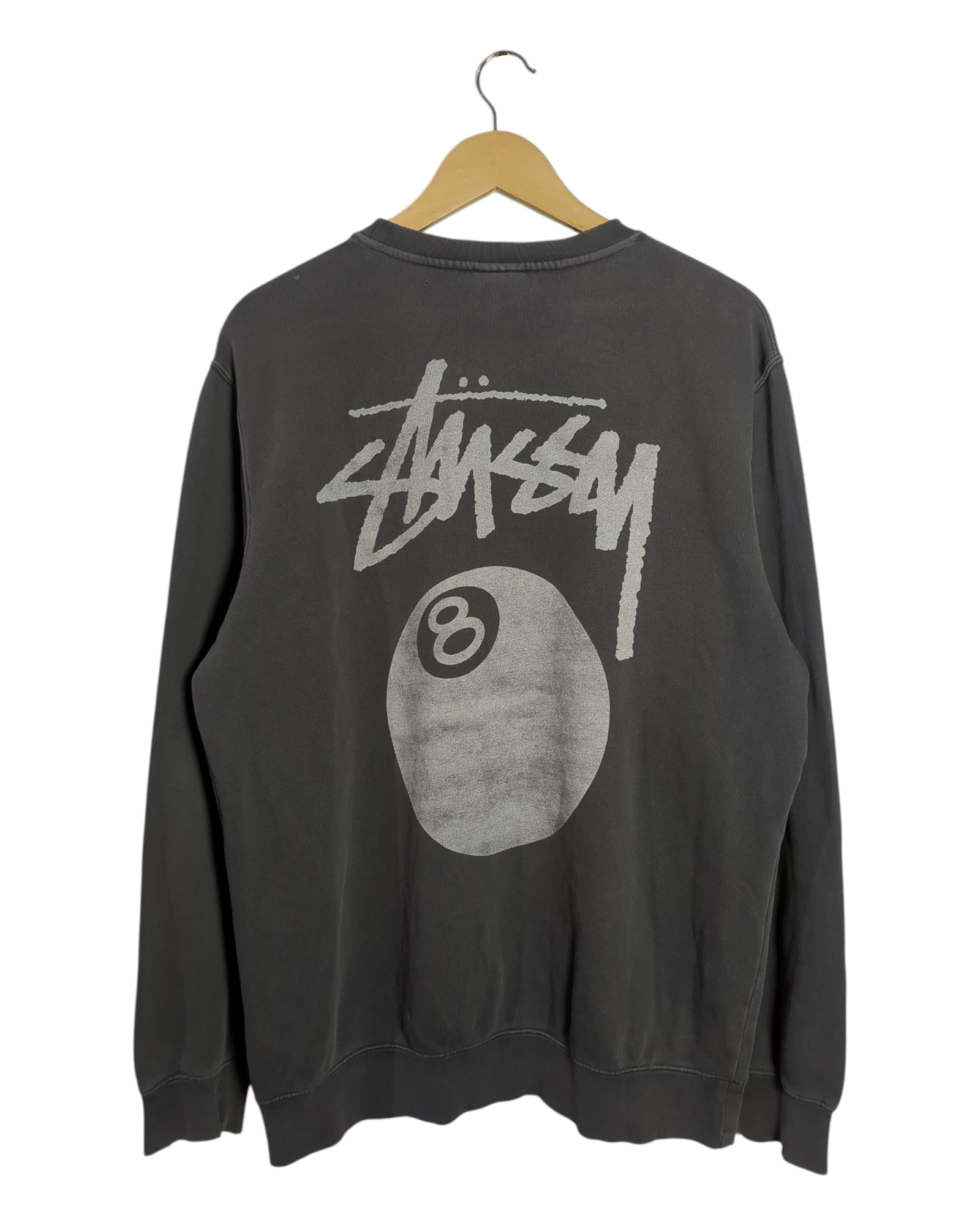 Stussy 8-Ball Pigment Dyed Sweatshirt - (L)