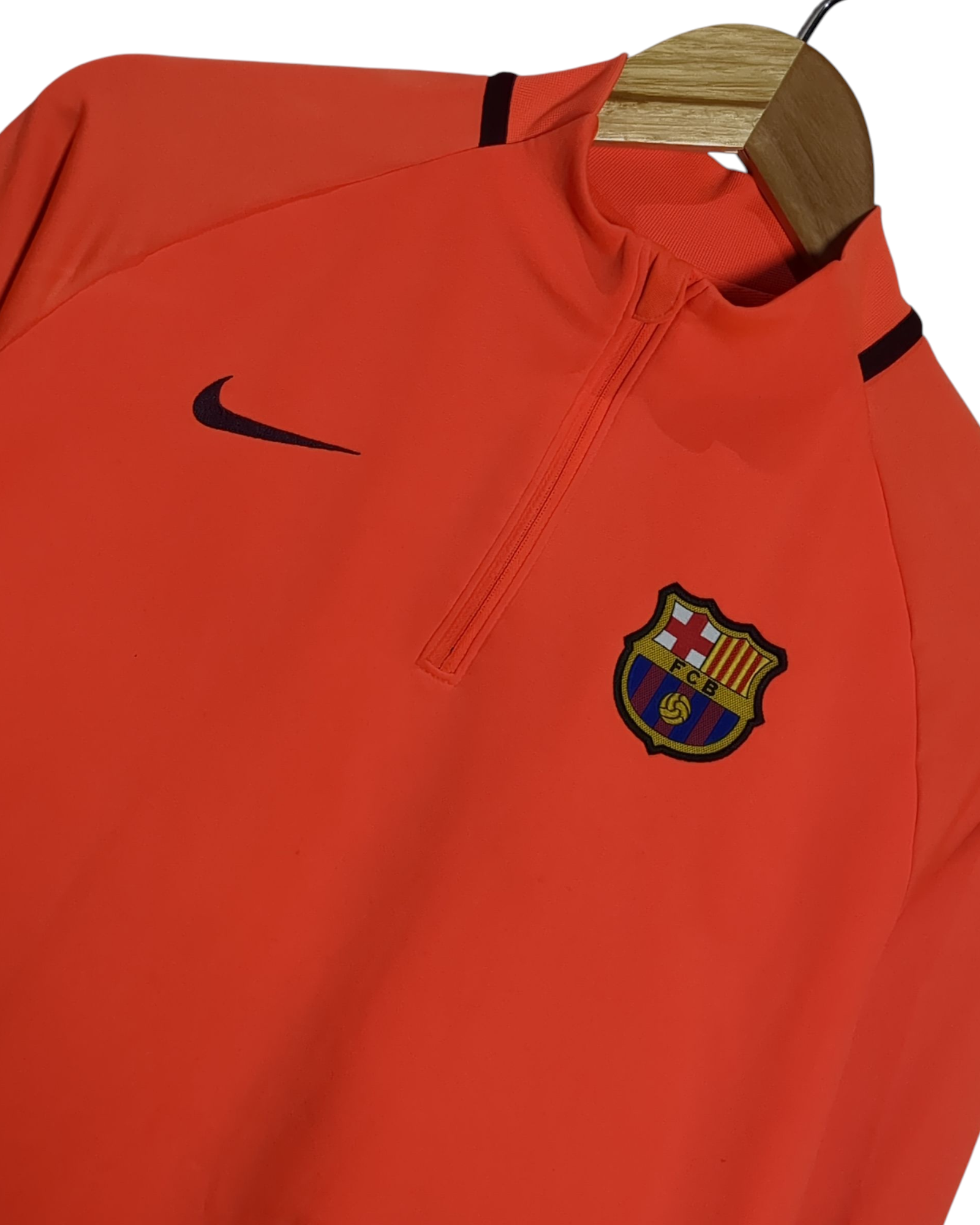 2017-18 Barcelona Nike 1/4 Zip Drill Top - (XL.Boys)