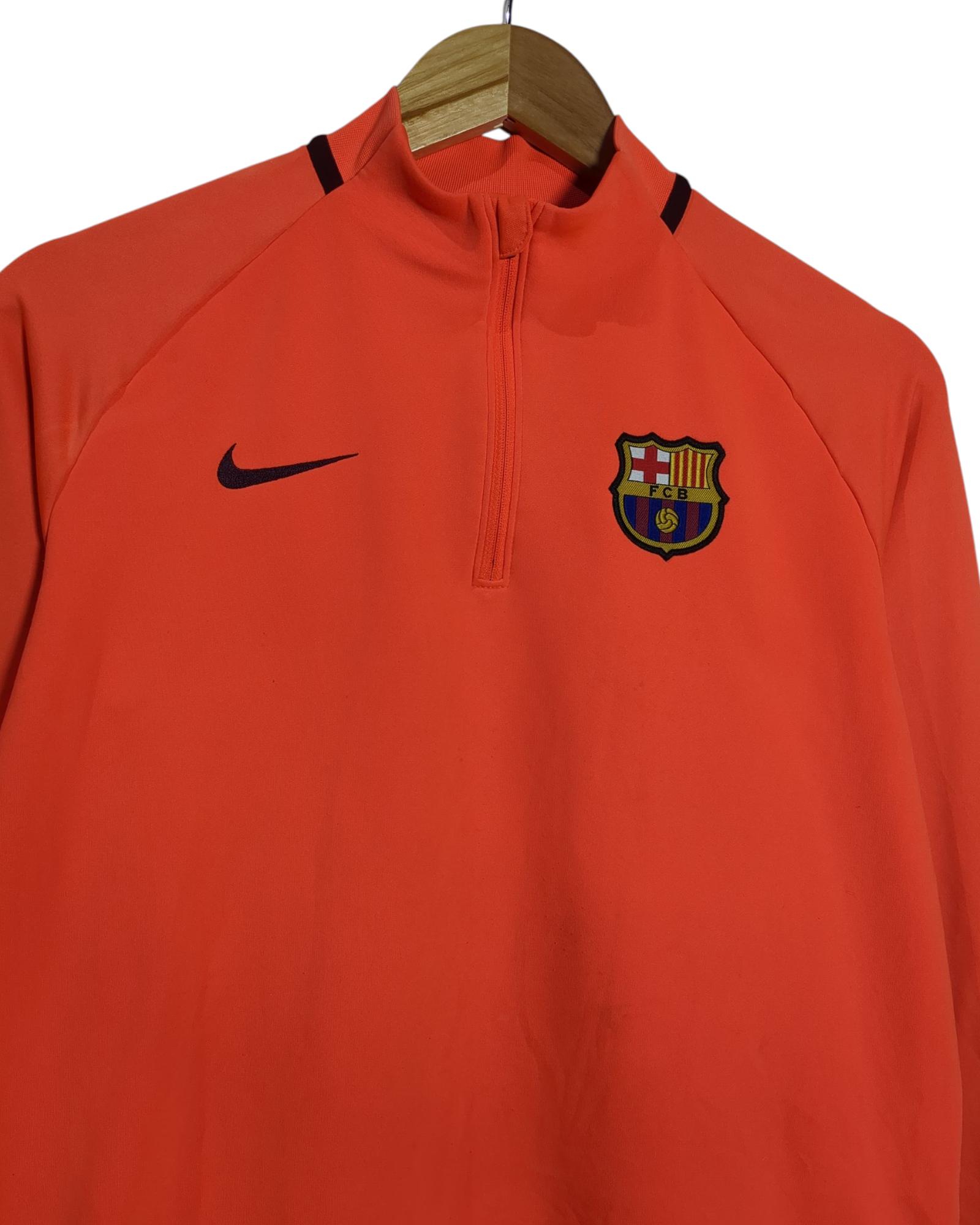 2017-18 Barcelona Nike 1/4 Zip Drill Top - (XL.Boys)