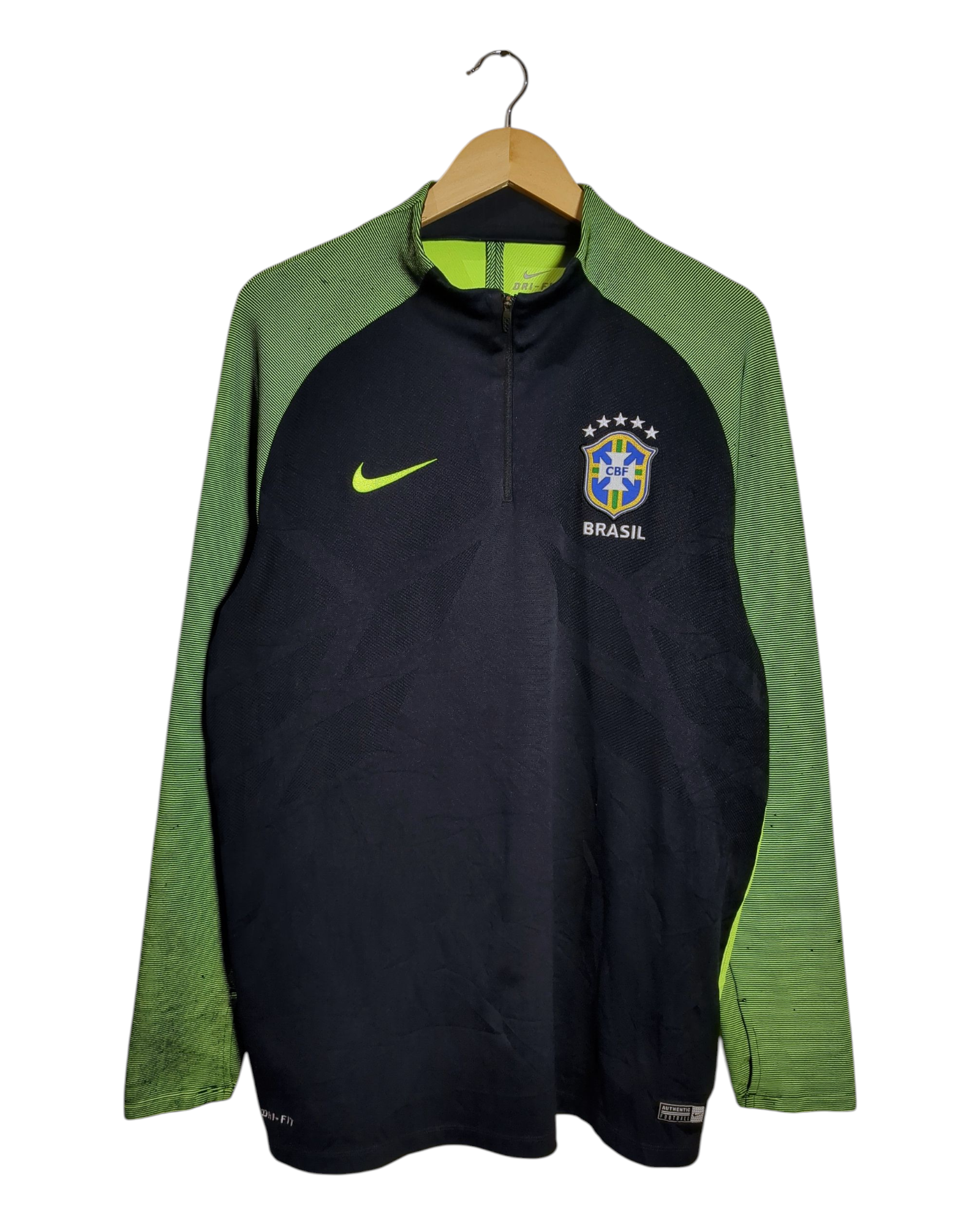 2016-17 Brazil Nike 1/4 Zip Drill Top - (L)