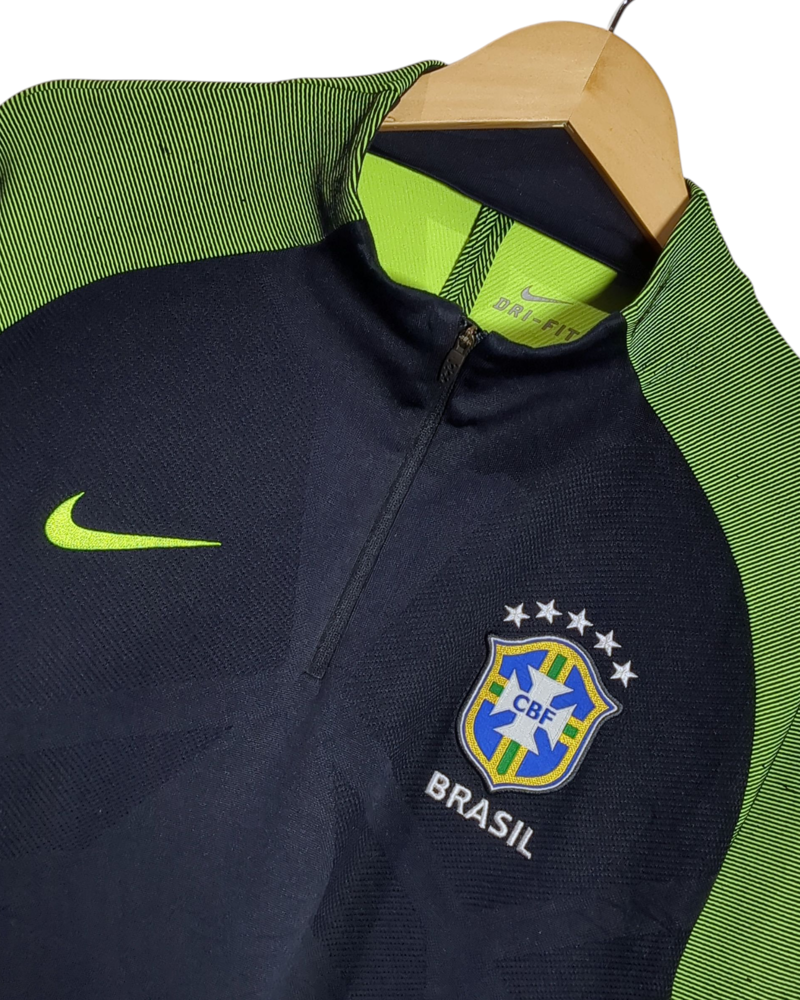 2016-17 Brazil Nike 1/4 Zip Drill Top - (L)