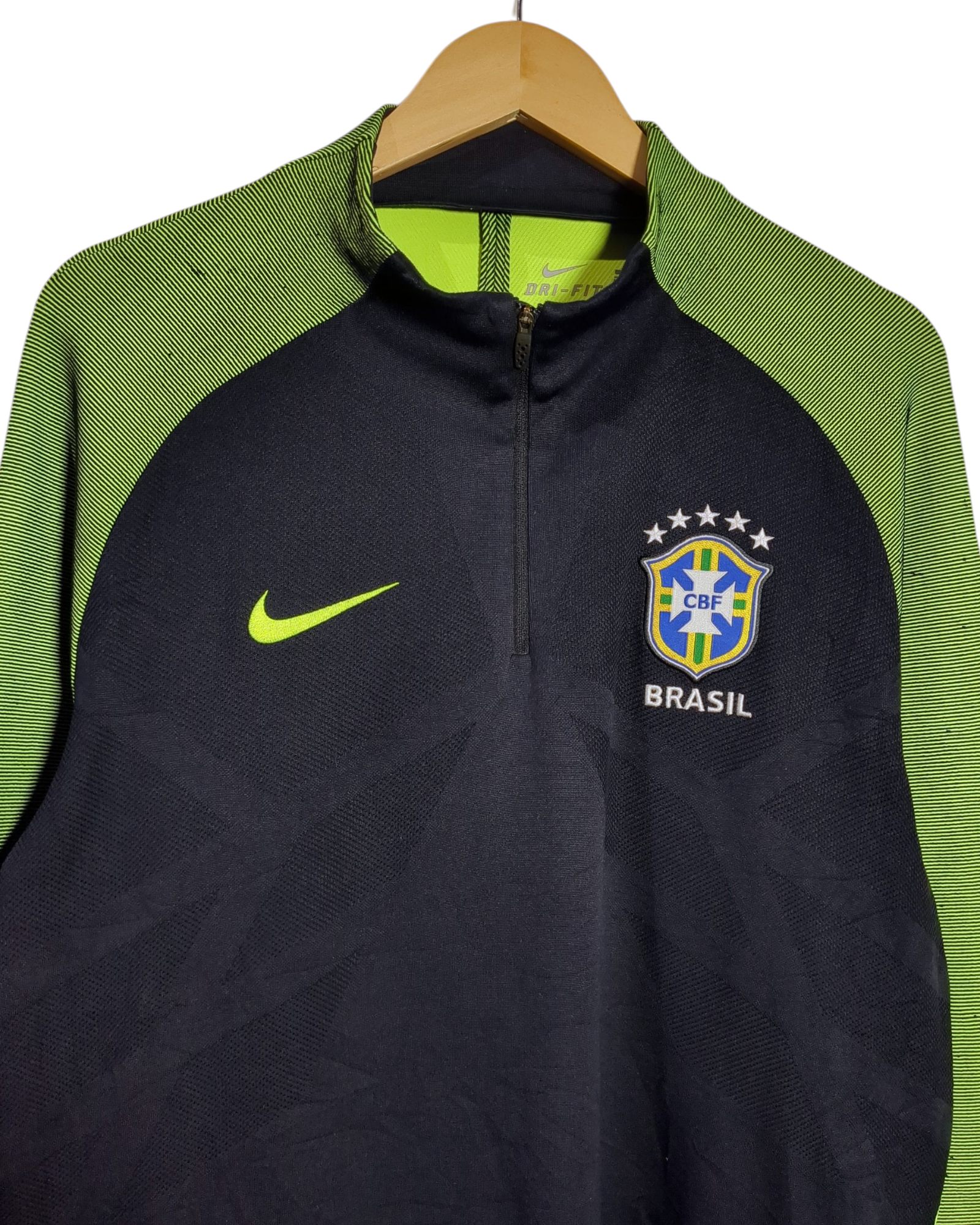 2016-17 Brazil Nike 1/4 Zip Drill Top - (L)