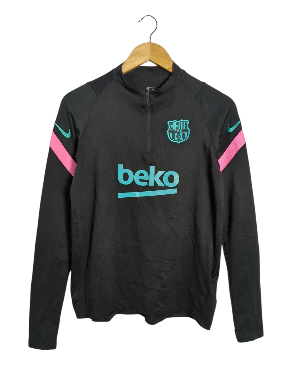 2020-21 Barcelona Nike 1/4 Zip Drill Top - (XL.Boys)