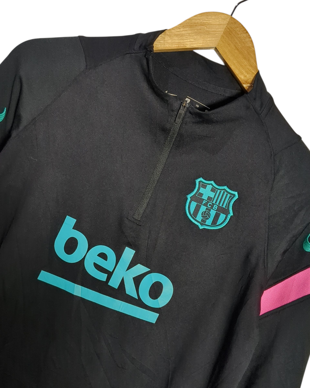 2020-21 Barcelona Nike 1/4 Zip Drill Top - (XL.Boys)