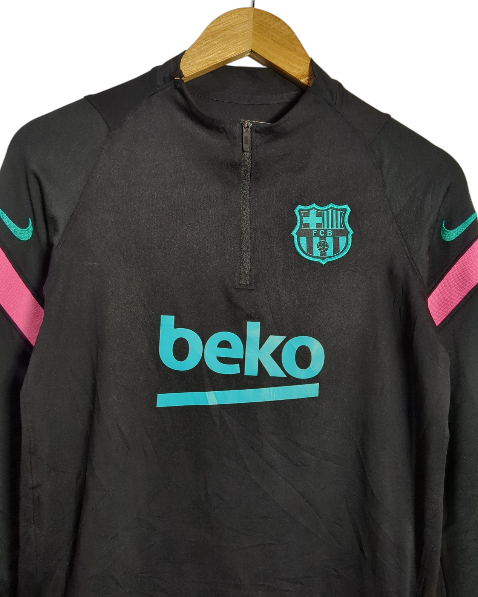 2020-21 Barcelona Nike 1/4 Zip Drill Top - (XL.Boys)