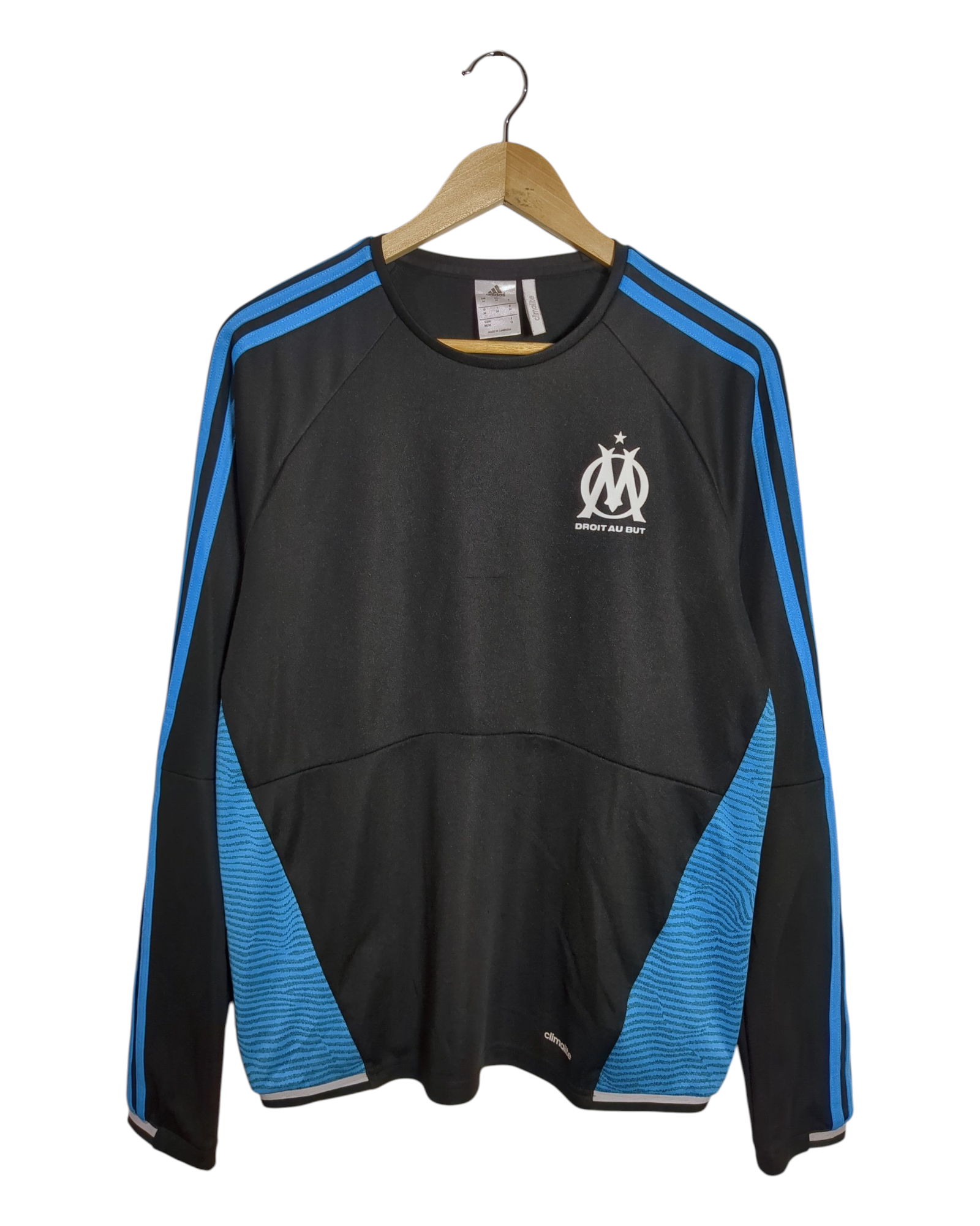 2015-16 Olympique Marseille Adidas Sweat Top - (M)