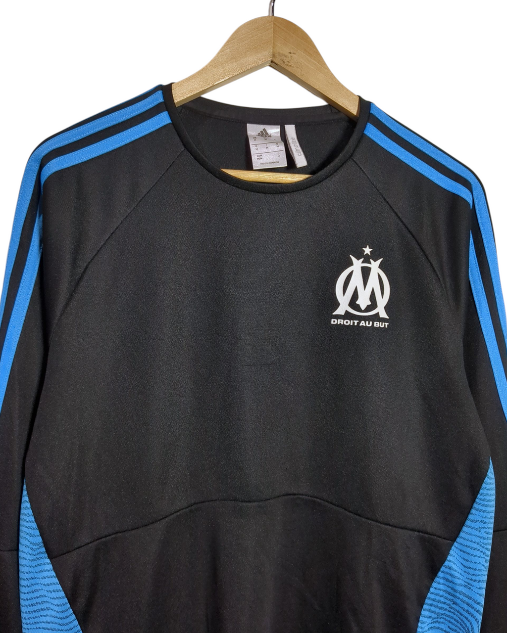 2015-16 Olympique Marseille Adidas Sweat Top - (M)