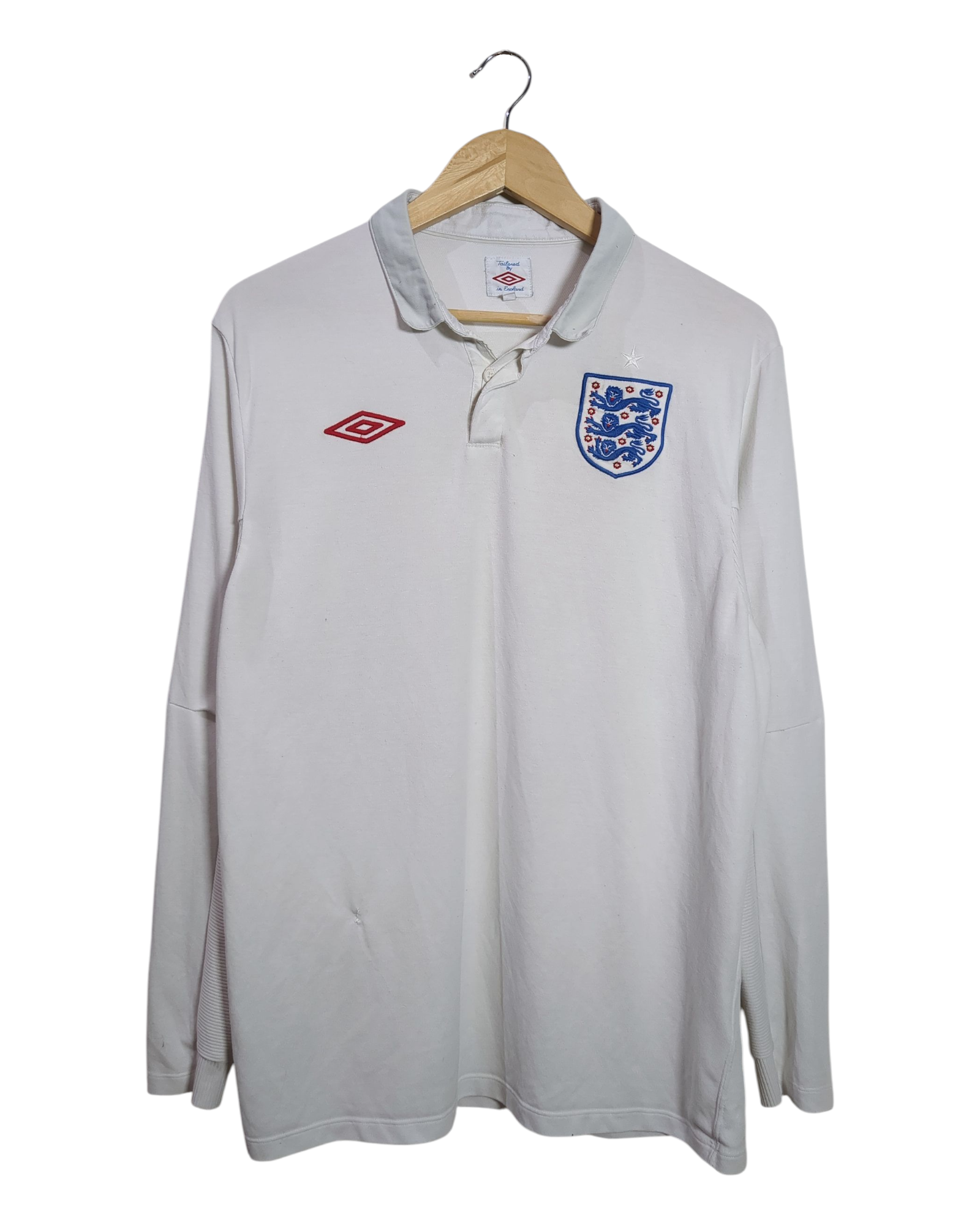 2009-10 England Umbro Home L/S Shirt - (M)