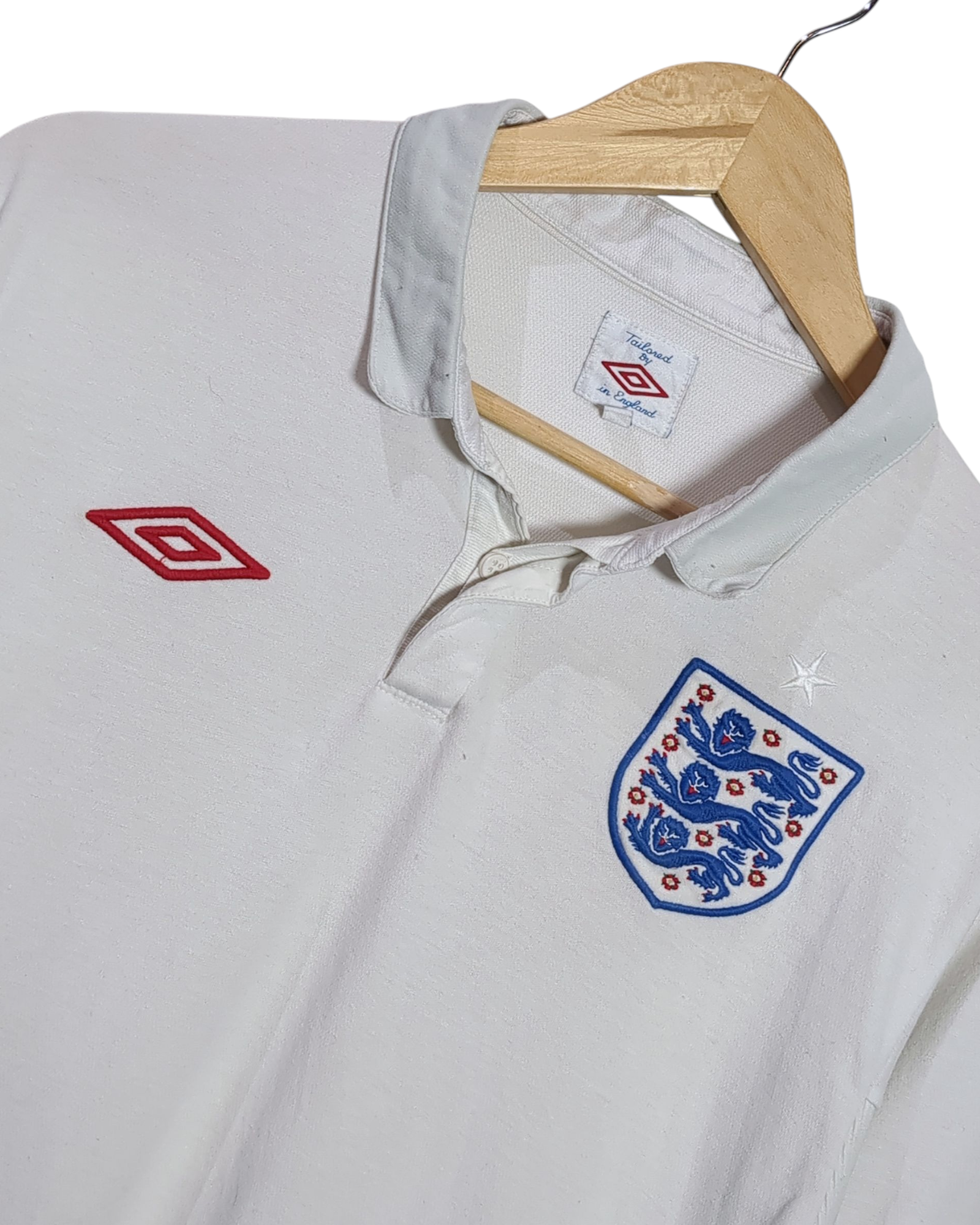 2009-10 England Umbro Home L/S Shirt - (M)