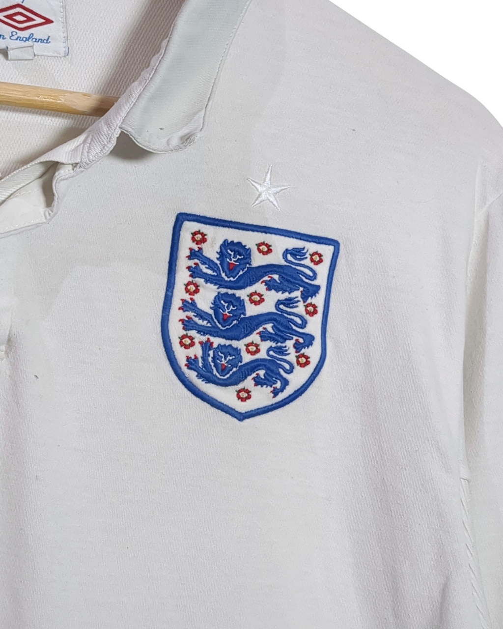 2009-10 England Umbro Home L/S Shirt - (M)
