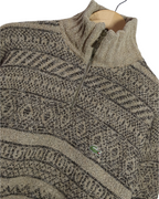 Lacoste 90s 1/4 Zip Knit Jumper - (L)