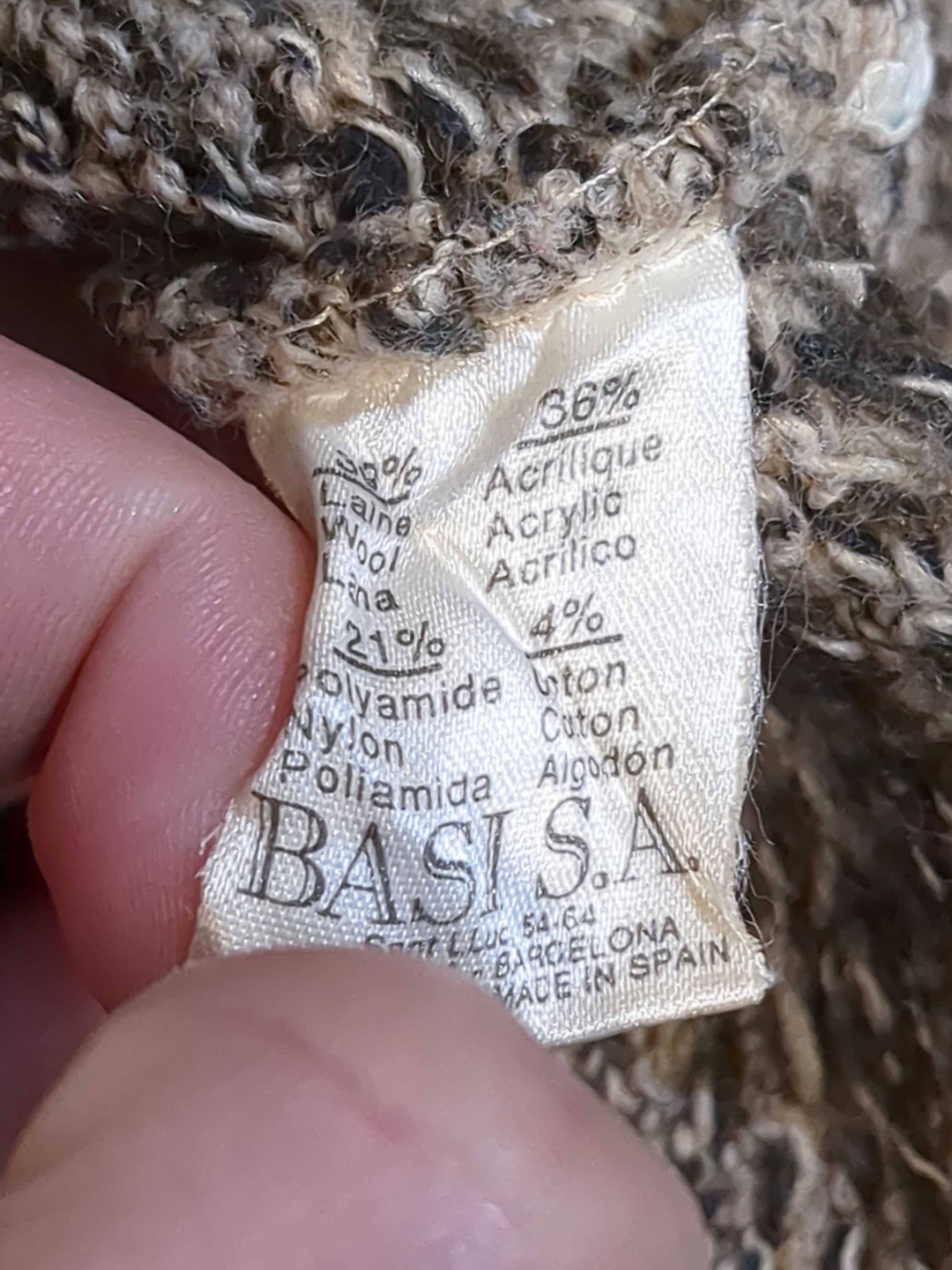 Lacoste 90s 1/4 Zip Knit Jumper - (L)