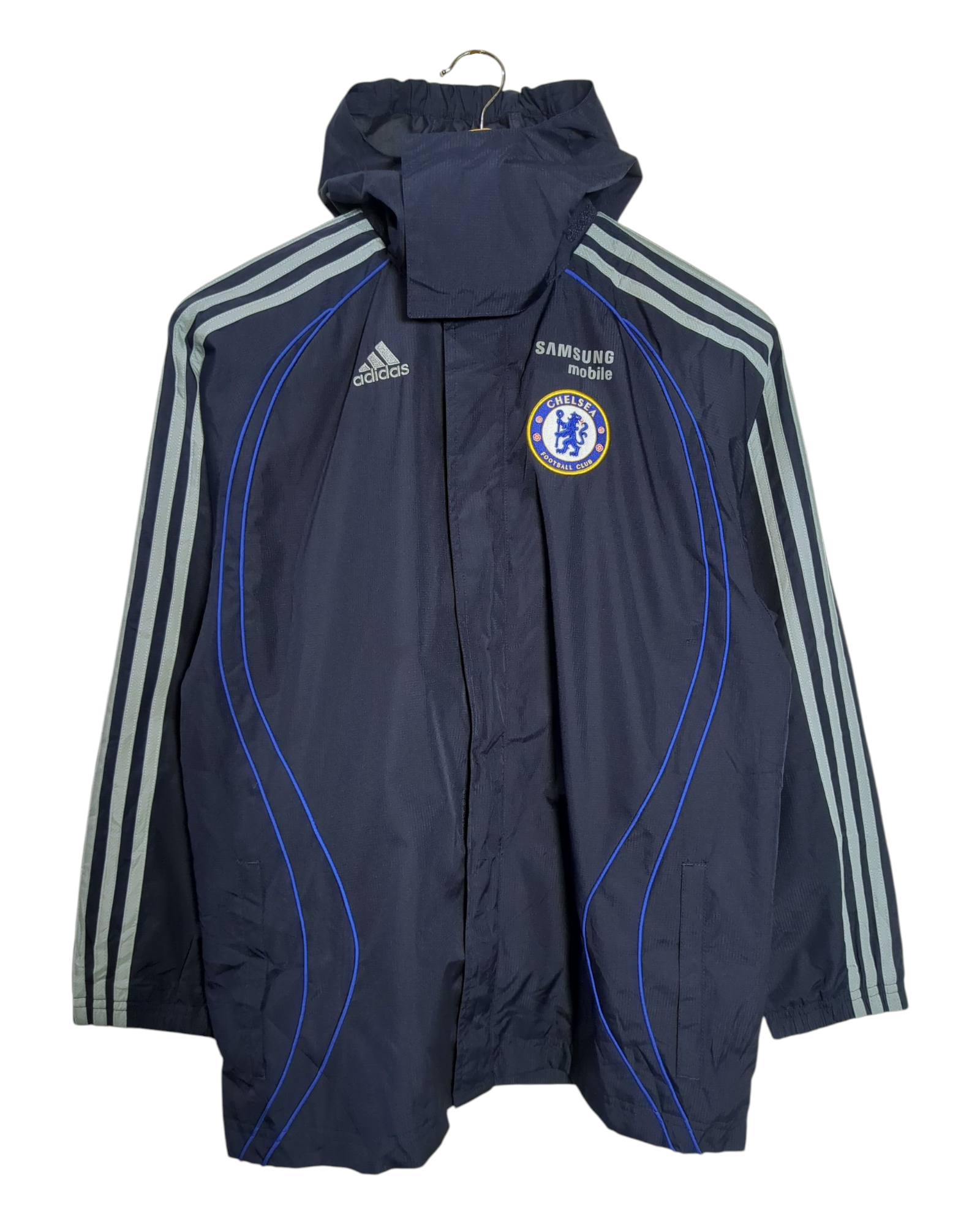 2006-07 Chelsea Adidas Hooded Rain Jacket - (XL.Boys)