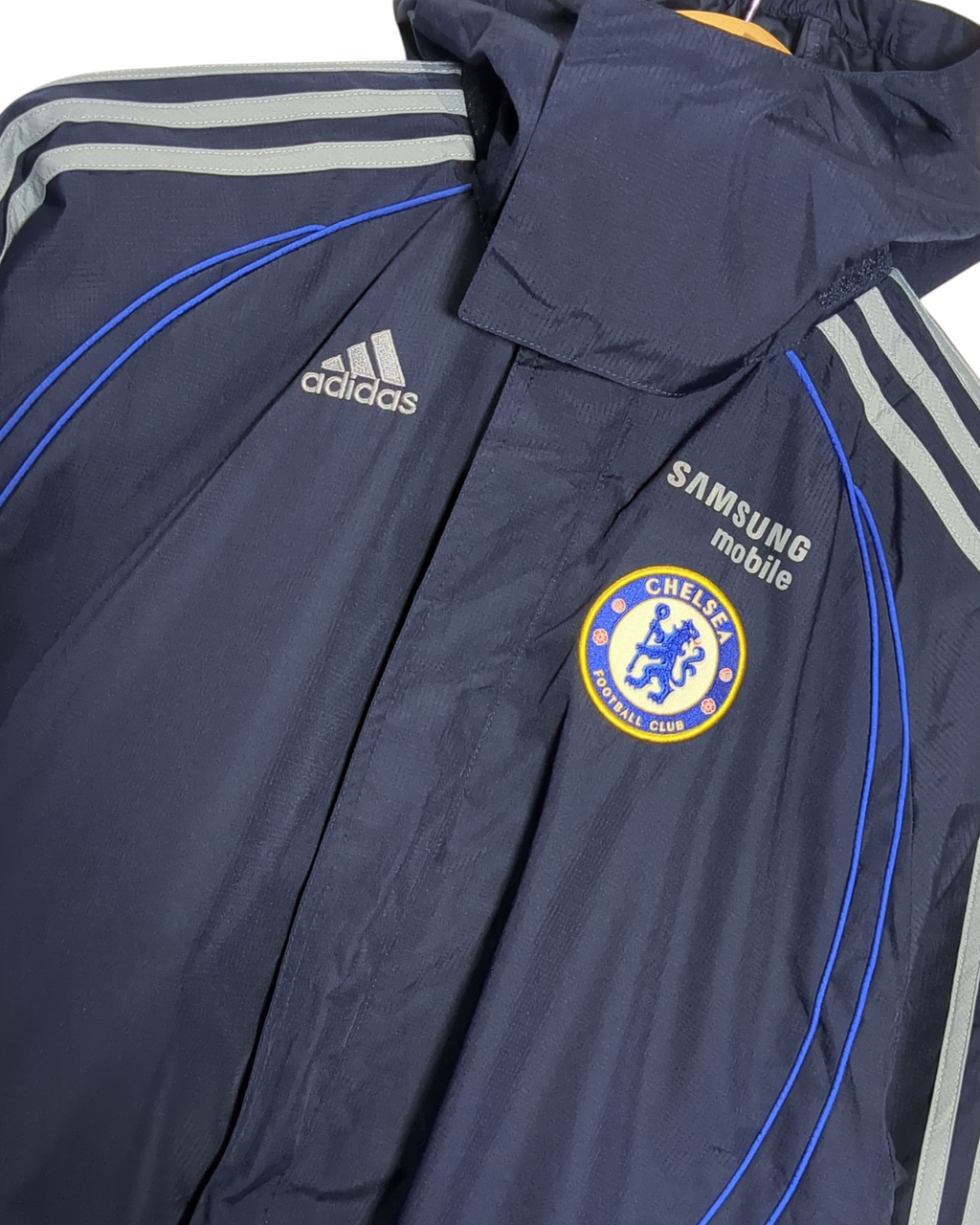 2006-07 Chelsea Adidas Hooded Rain Jacket - (XL.Boys)