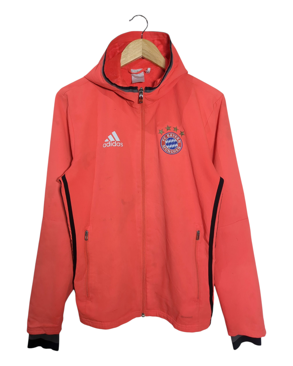 2016-17 Bayern Munich Adidas Hooded Track Jacket - (M)