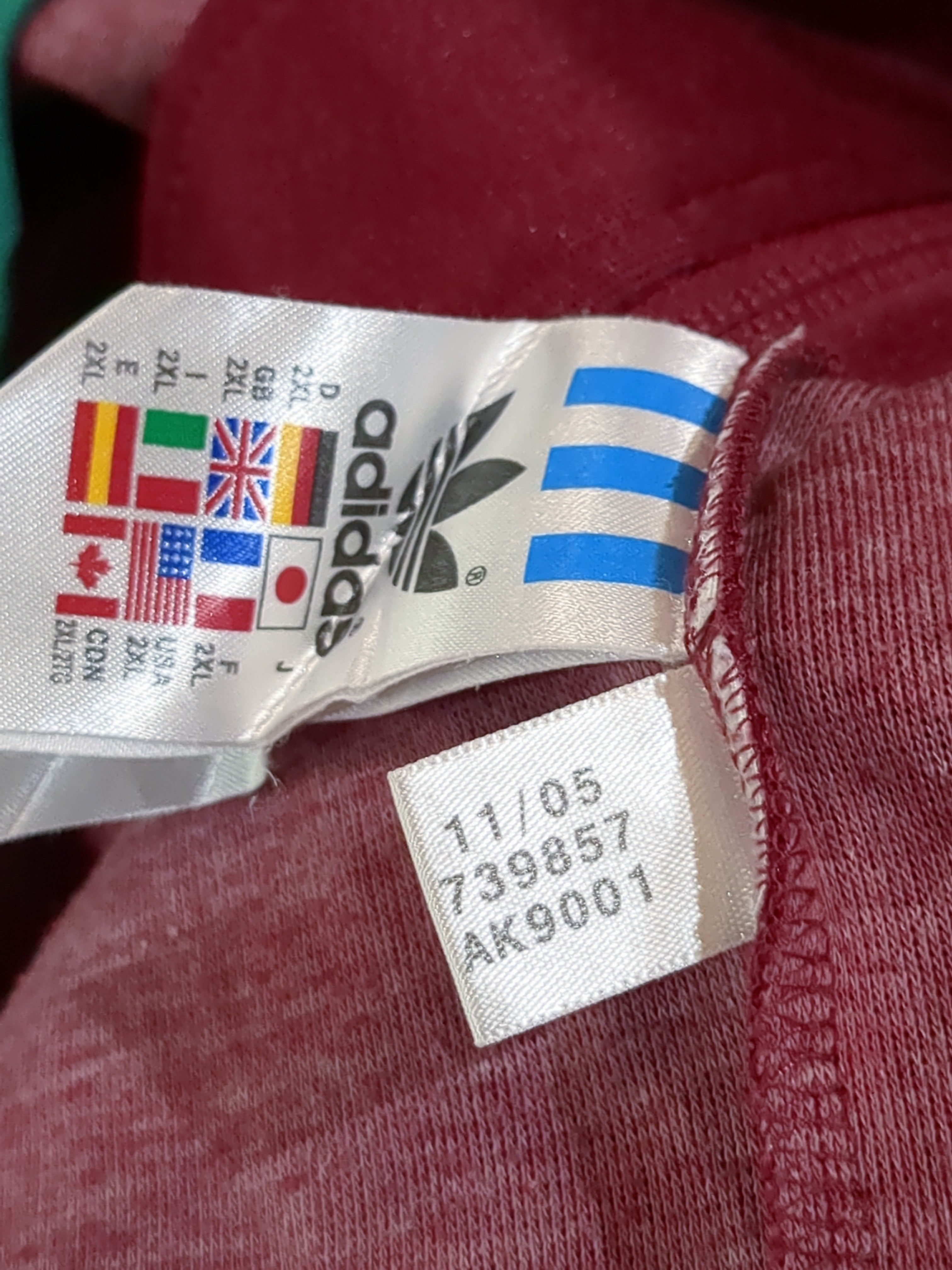 2006 Portugal Adidas '1974 Reissue' World Cup Track Jacket - (XL)