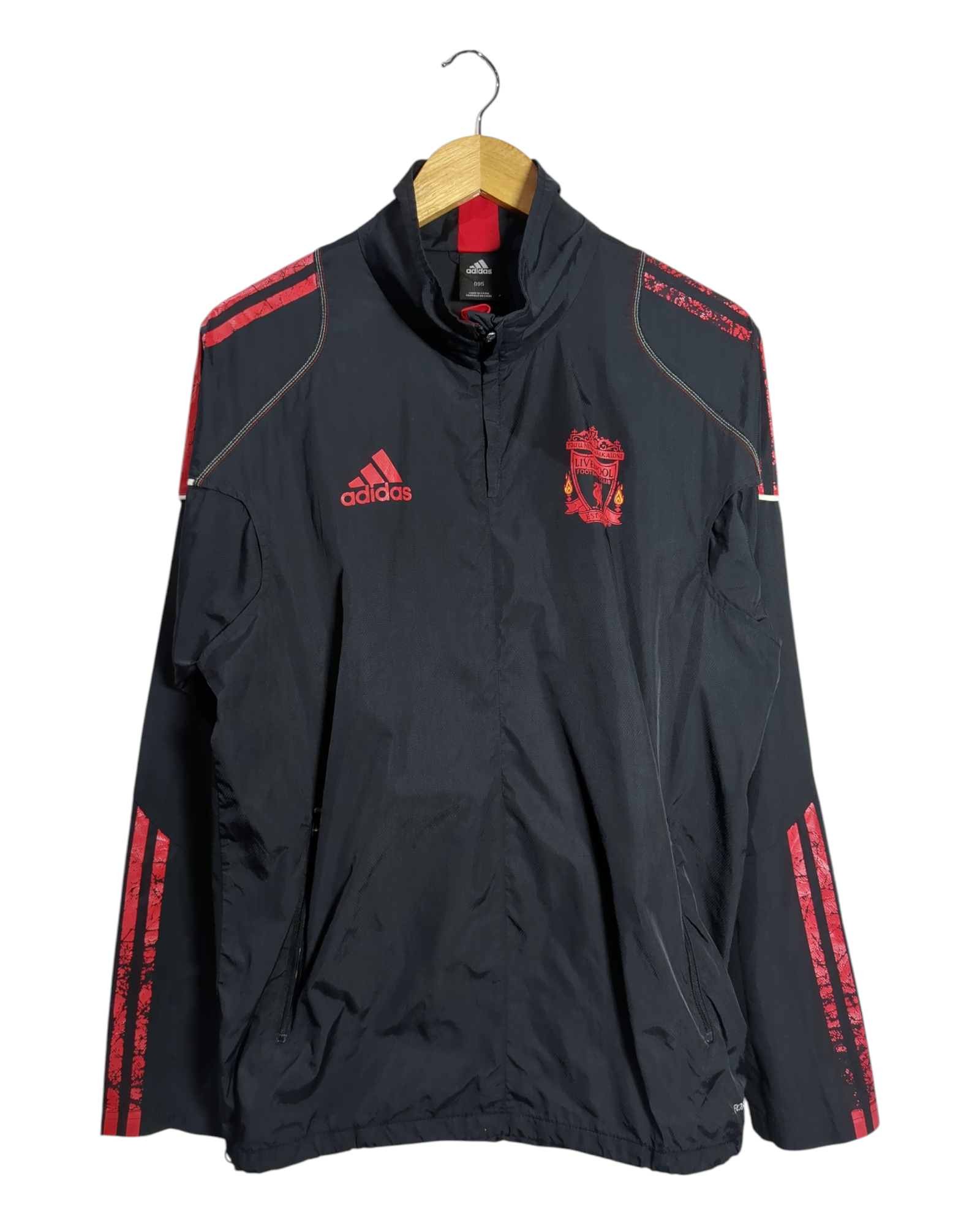 2010-11 Liverpool Adidas 1/4 Zip Rain Jacket - (L)