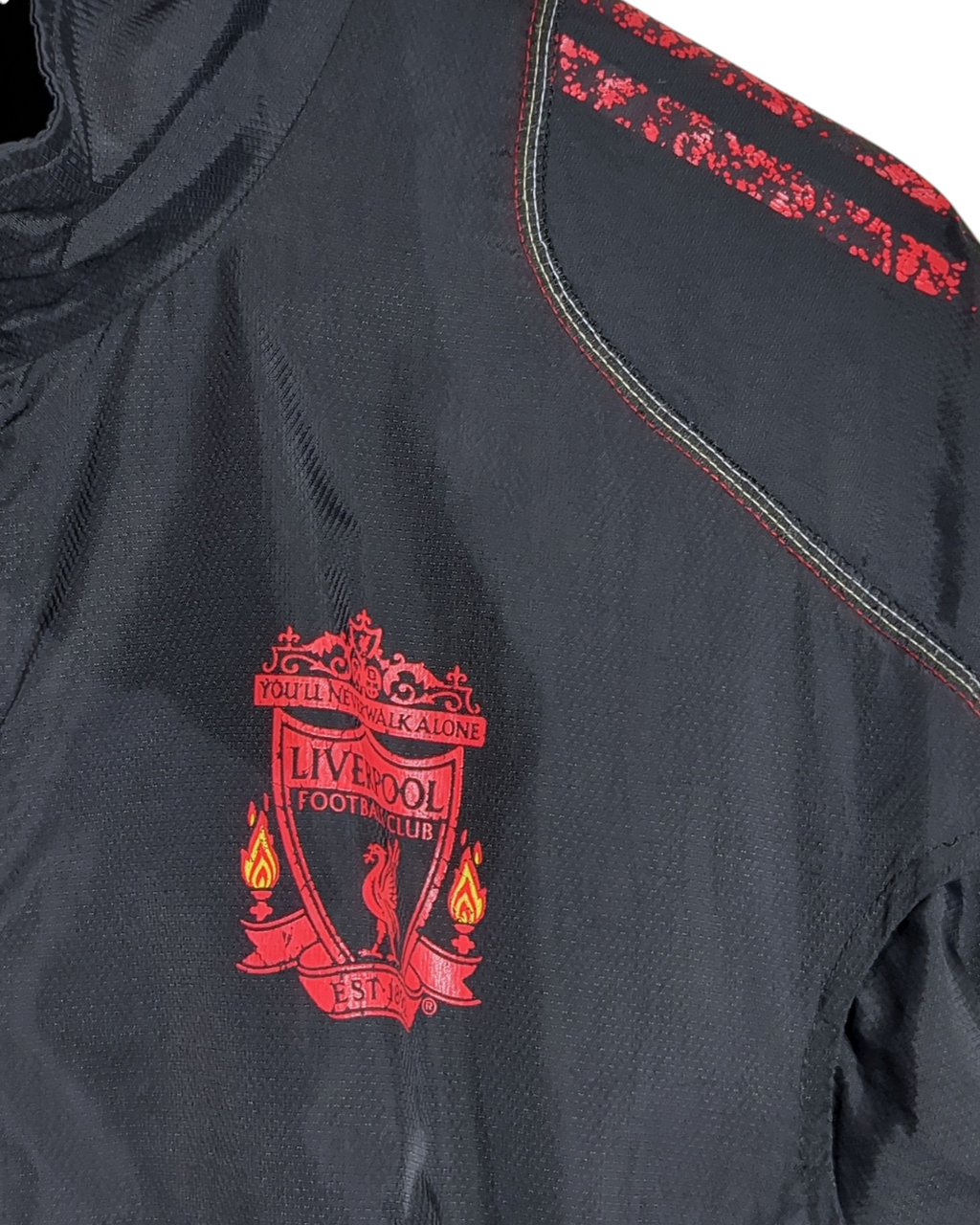 2010-11 Liverpool Adidas 1/4 Zip Rain Jacket - (L)