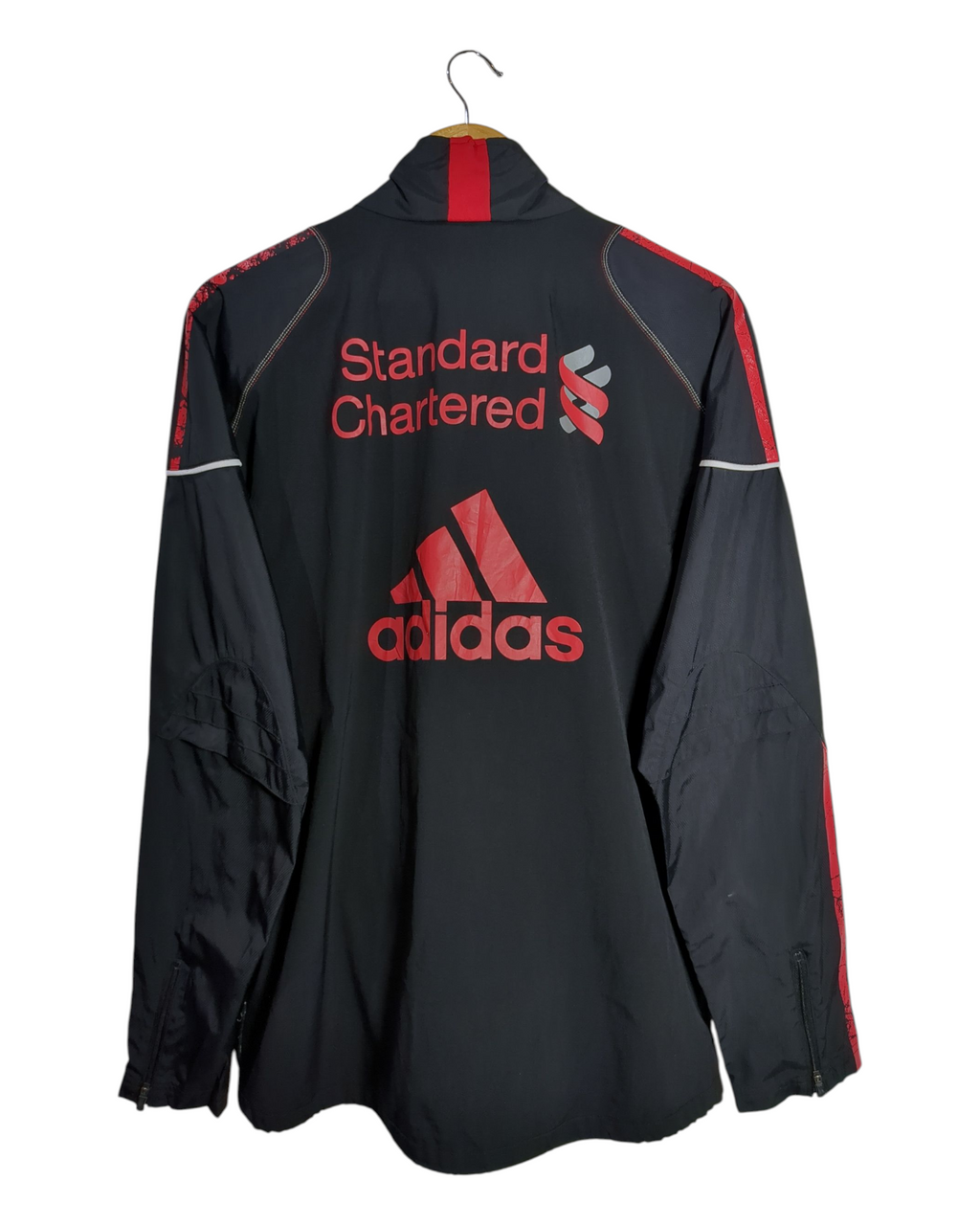 2010-11 Liverpool Adidas 1/4 Zip Rain Jacket - (L)