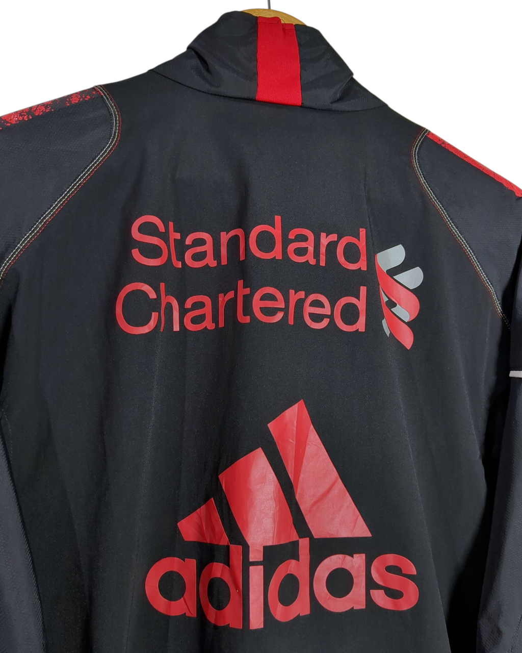 2010-11 Liverpool Adidas 1/4 Zip Rain Jacket - (L)