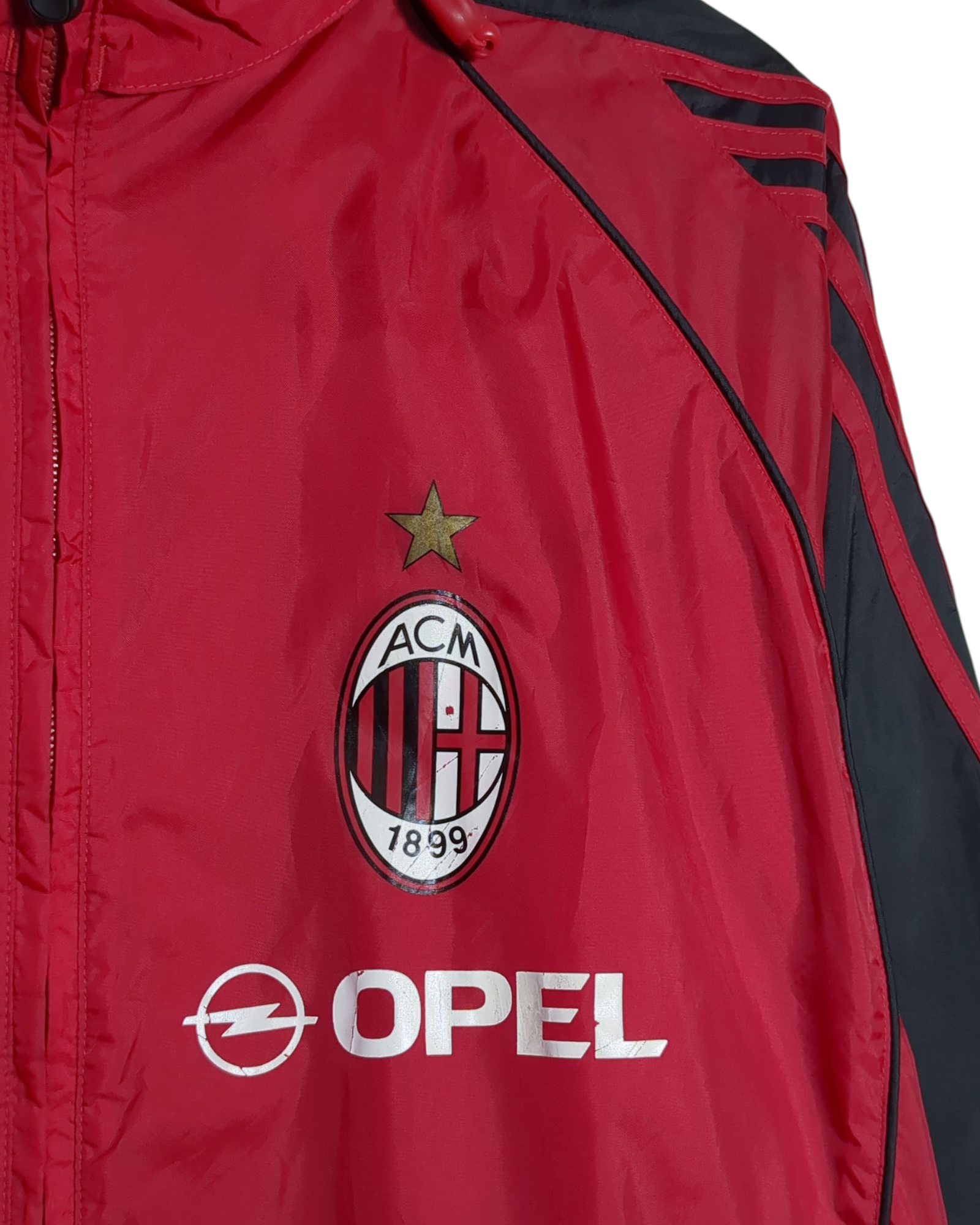 2005-06 AC Milan Adidas Hooded Rain Jacket - (L)