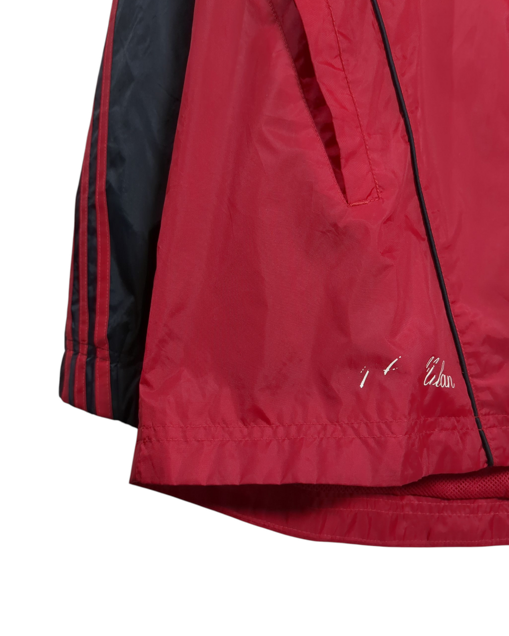 2005-06 AC Milan Adidas Hooded Rain Jacket - (L)