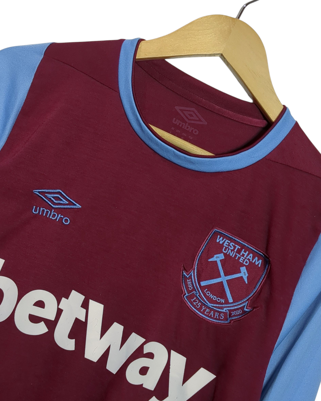 2020-21 West Ham Umbro Home L/S Shirt - (M)